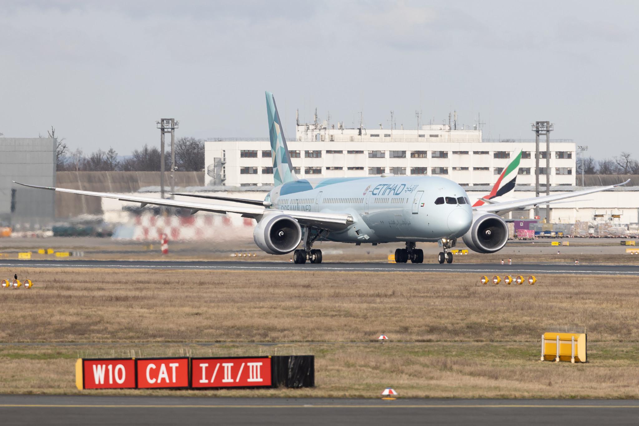 Frankfurt Airport: Etihad (EY / ETD) | Livery: Greenliner Livery | Operator: Etihad Airways | Boeing 787-10 Dreamliner B78X | A6-BMH | MSN 60765