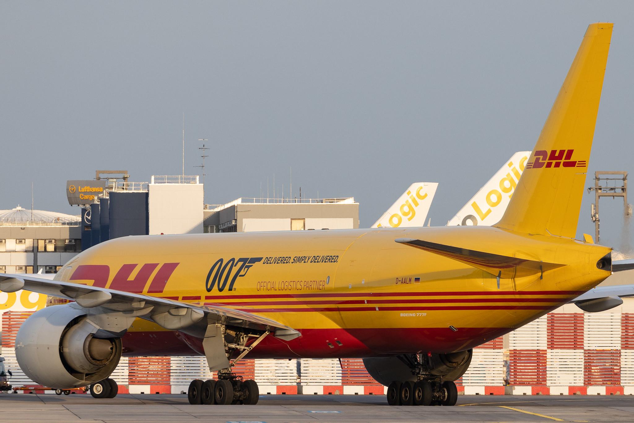 Frankfurt Airport: DHL (D0 / DHK) | Operator: AeroLogic | Boeing 777-F B77L | D-AALM | MSN 66082
