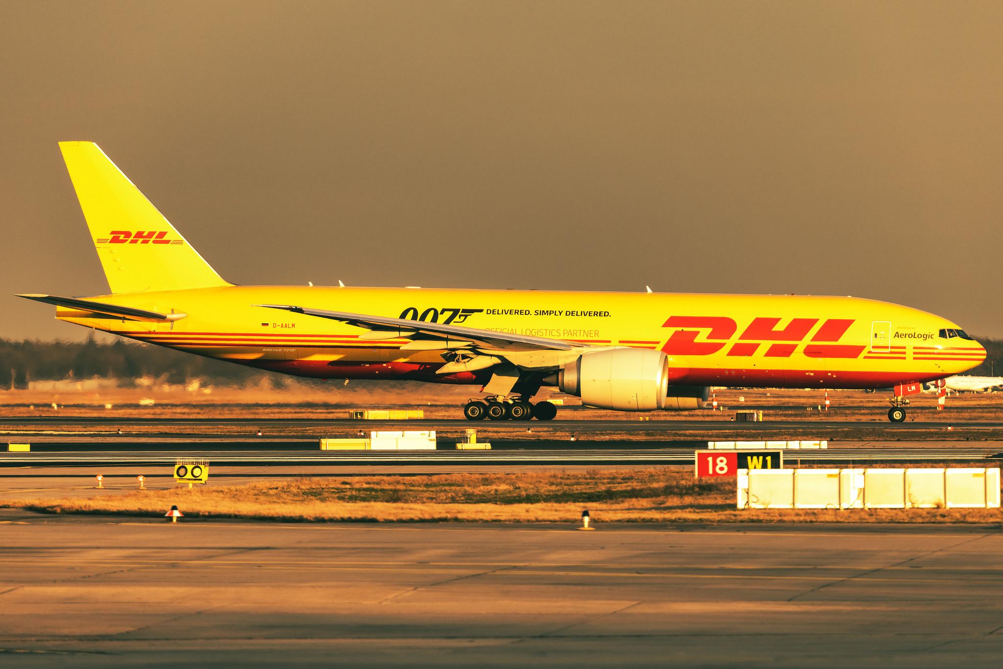 Frankfurt Airport: DHL (D0 / DHK) | Operator: AeroLogic | Boeing 777-F B77L | D-AALM | MSN 66082