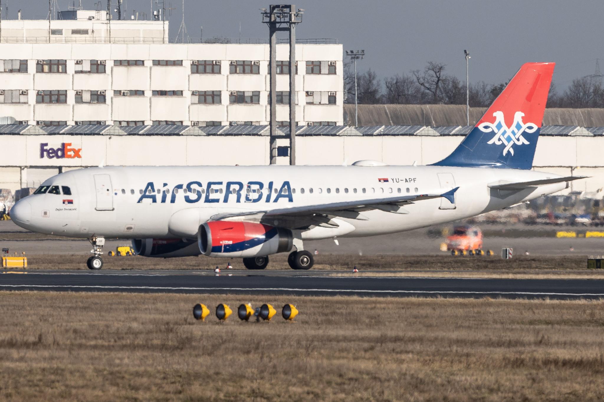 Frankfurt Airport: AirSERBIA (JU / ASL) | Airbus A319-132 A319 | YU-APF | MSN 3317