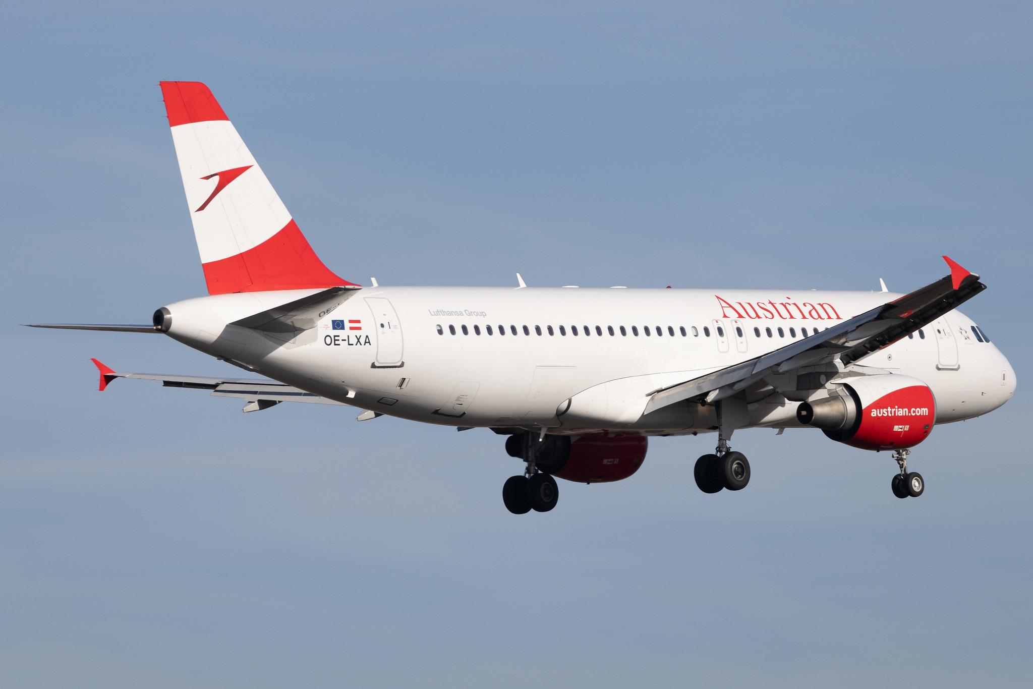 Frankfurt Airport: Austrian Airlines (OS / AUA) | Airbus A320-216 A320 | OE-LXA | MSN 3295