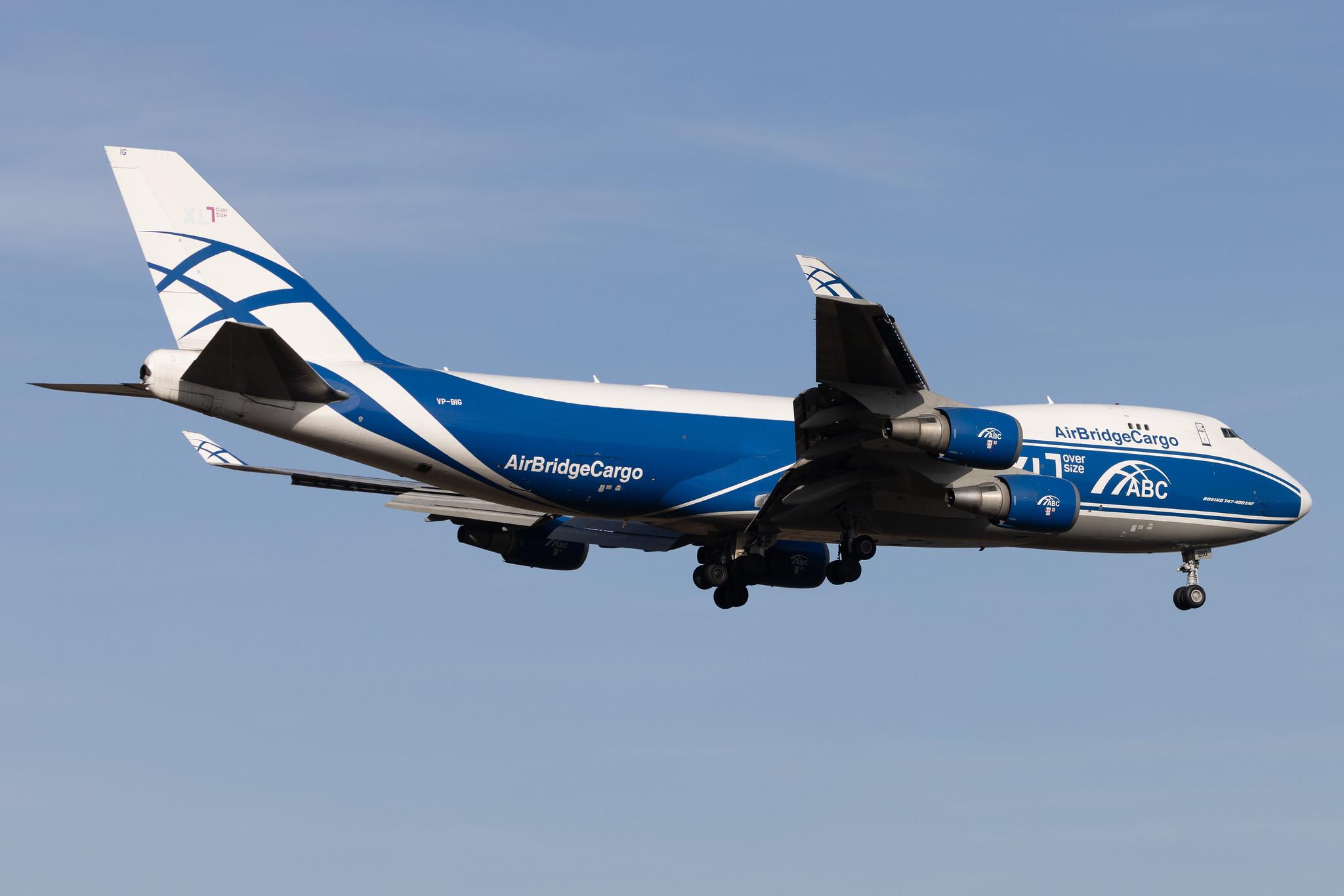 Frankfurt Airport: AirBridgeCargo (RU / ABW) | Operator: AirBridgeCargo Airlines | Boeing 747-46NF(ER) B744 | VP-BIG | MSN 35420