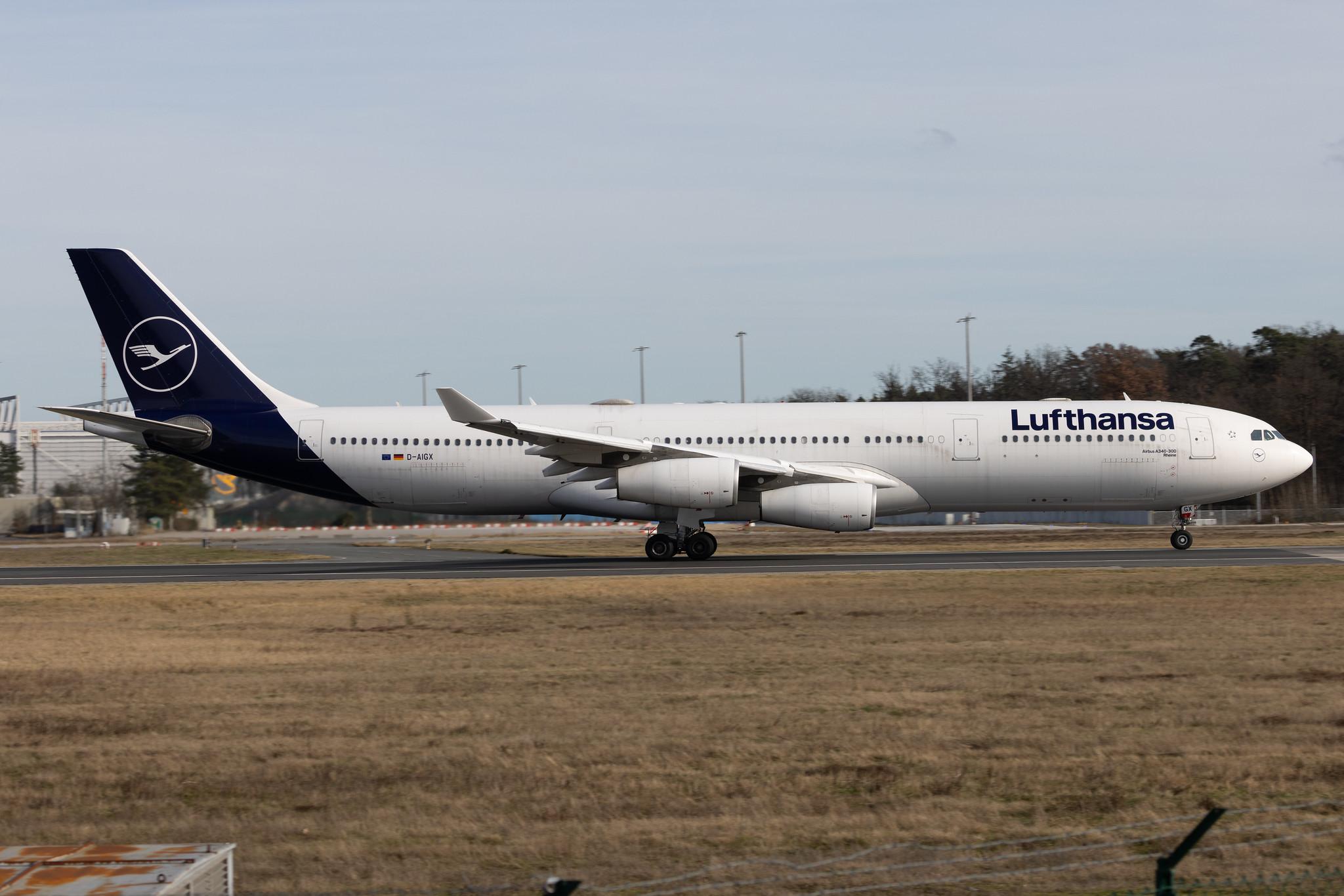 Frankfurt Airport: Lufthansa (LH / DLH) | Airbus A340-313 A343 | D-AIGX | MSN 0354