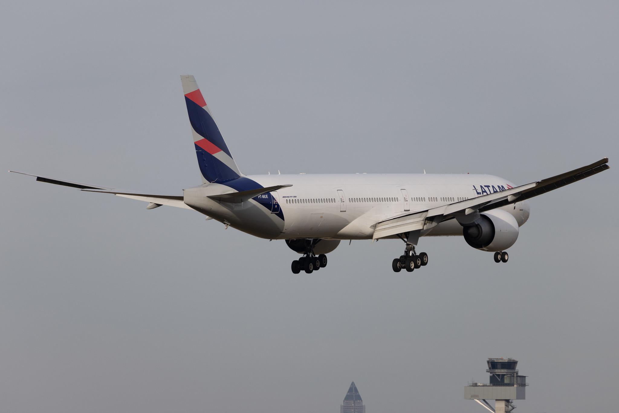 Frankfurt Airport: LATAM Airlines (LA / LAN) | Operator: LATAM Brasil | Boeing 777-32W(ER) B77W | PT-MUE | MSN 38886