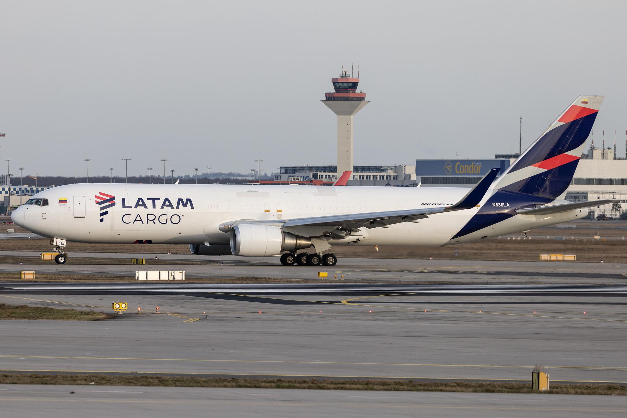 Frankfurt Airport: LATAM Cargo (UC / LCO) | Operator: LATAM Cargo Colombia | Boeing 767-316(ER)(BCF) B763 | N538LA | MSN 34628