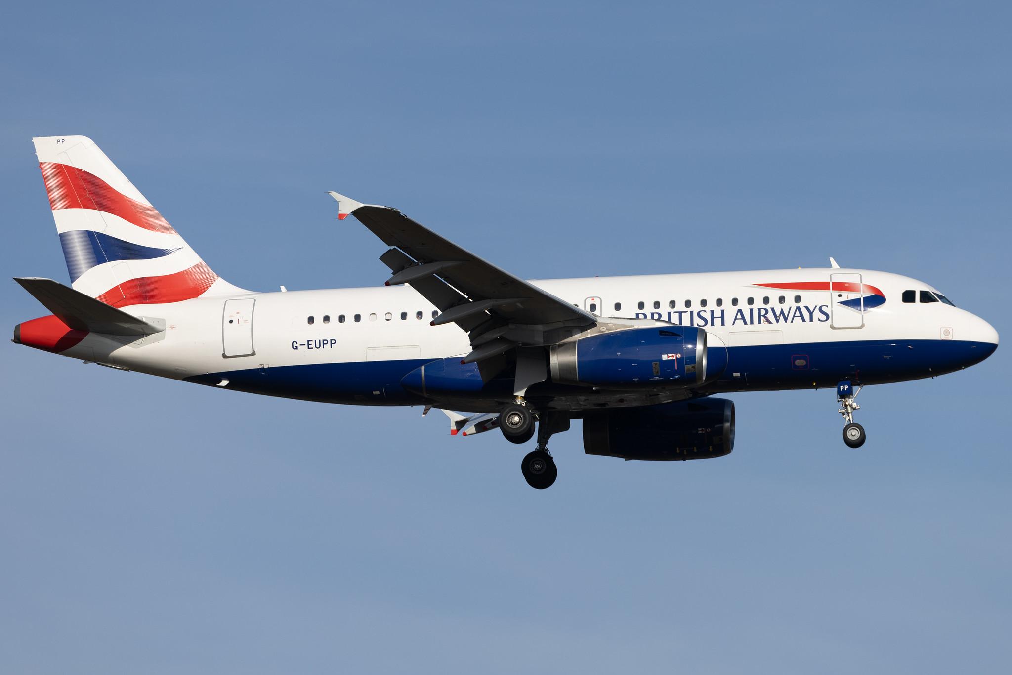 Frankfurt Airport: British Airways (BA / BAW) | Airbus A319-131 A319 | G-EUPP | MSN 1295