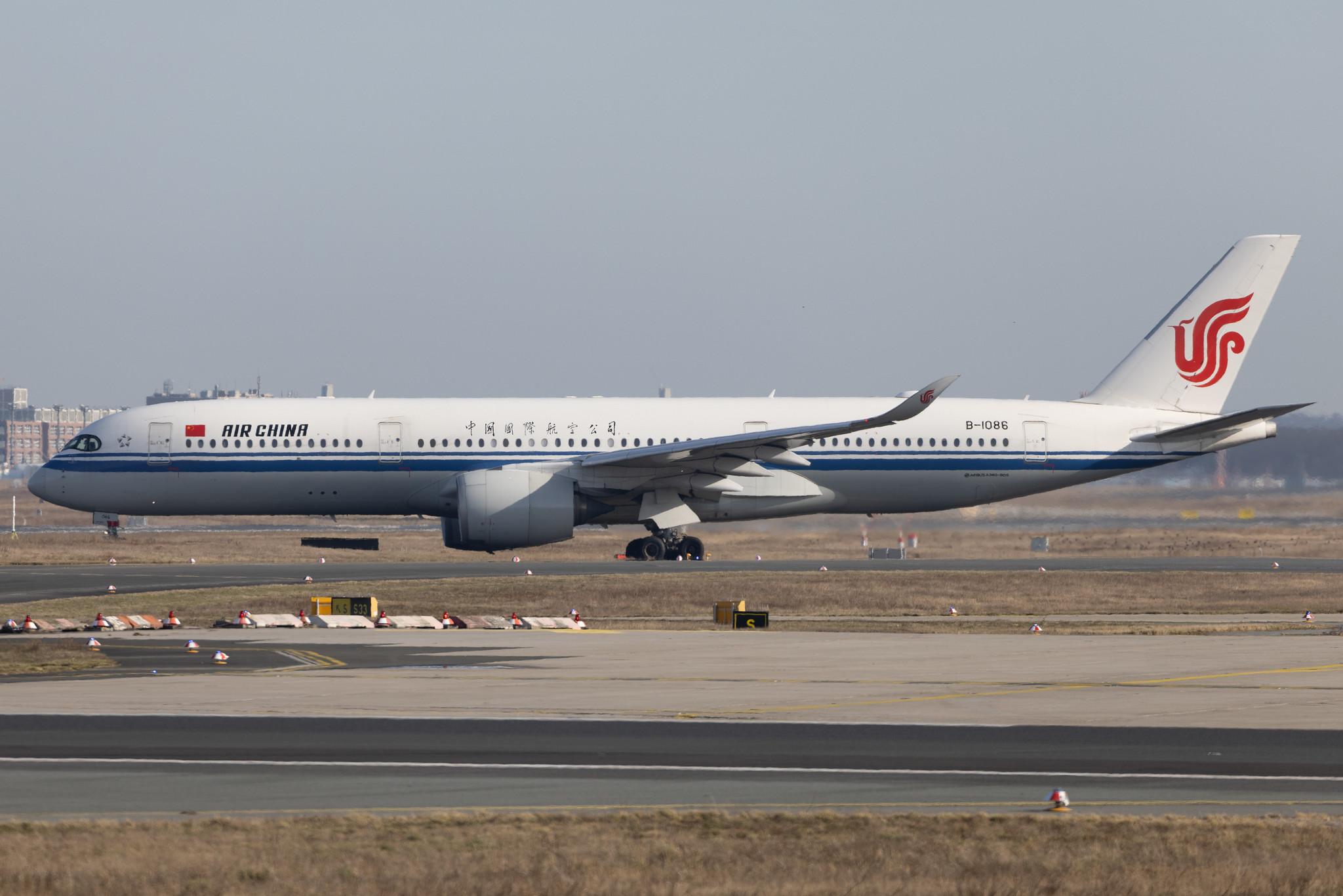 Frankfurt Airport: Air China (CA / CCA) | Airbus A350-941 A359 | B-1086 | MSN 167