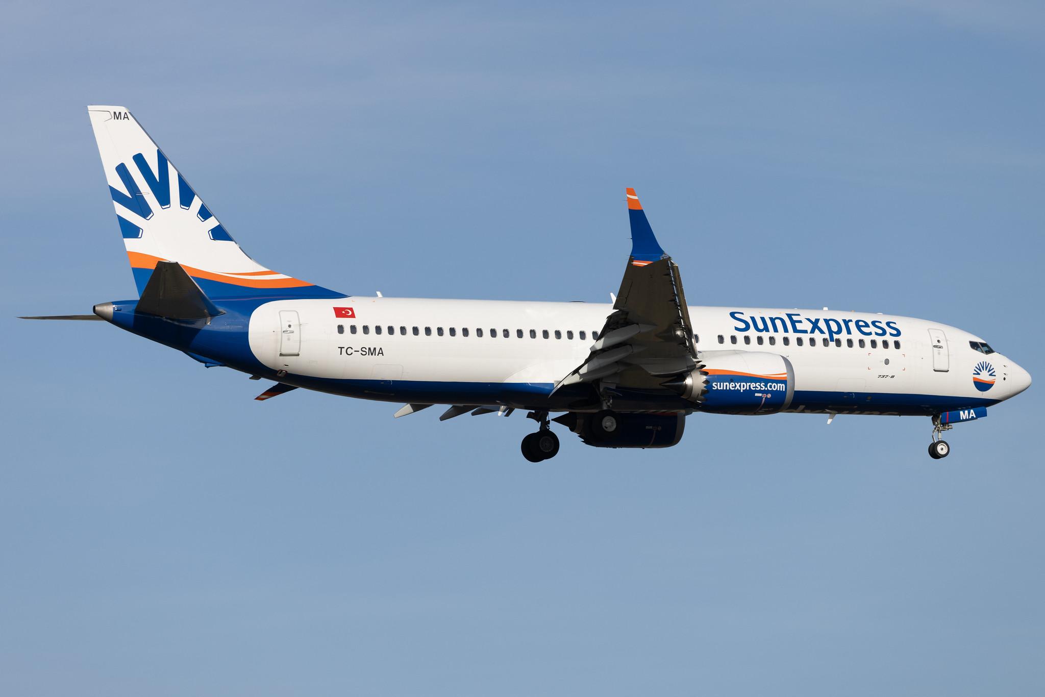 Frankfurt Airport: SunExpress (XQ / SXS) |  Boeing 737 MAX 8 B38M | TC-SMA | MSN 63603