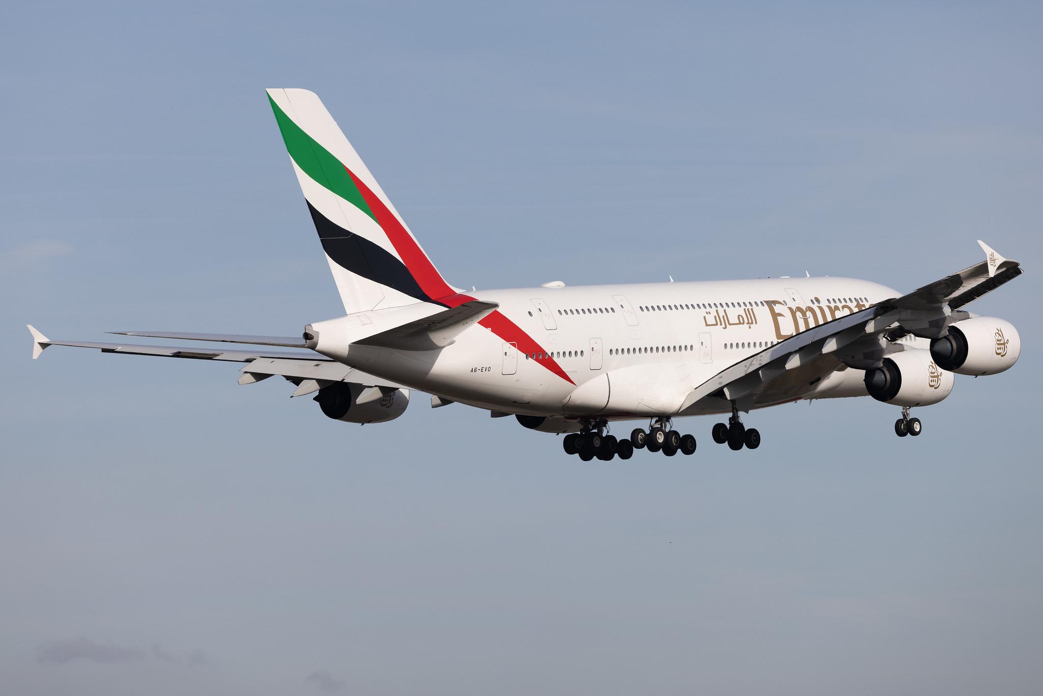 Frankfurt Airport: Emirates (EK / UAE) | Airbus A380-842 A388 | A6-EVO | MSN 268