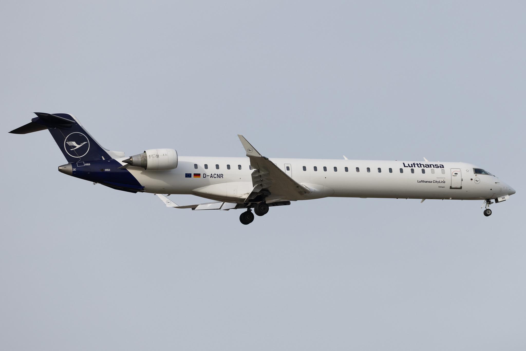 Frankfurt Airport: Lufthansa (LH / DLH) | Operator: Lufthansa CityLine | Mitsubishi CRJ-900LR CRJ9 | D-ACNR | MSN 15263