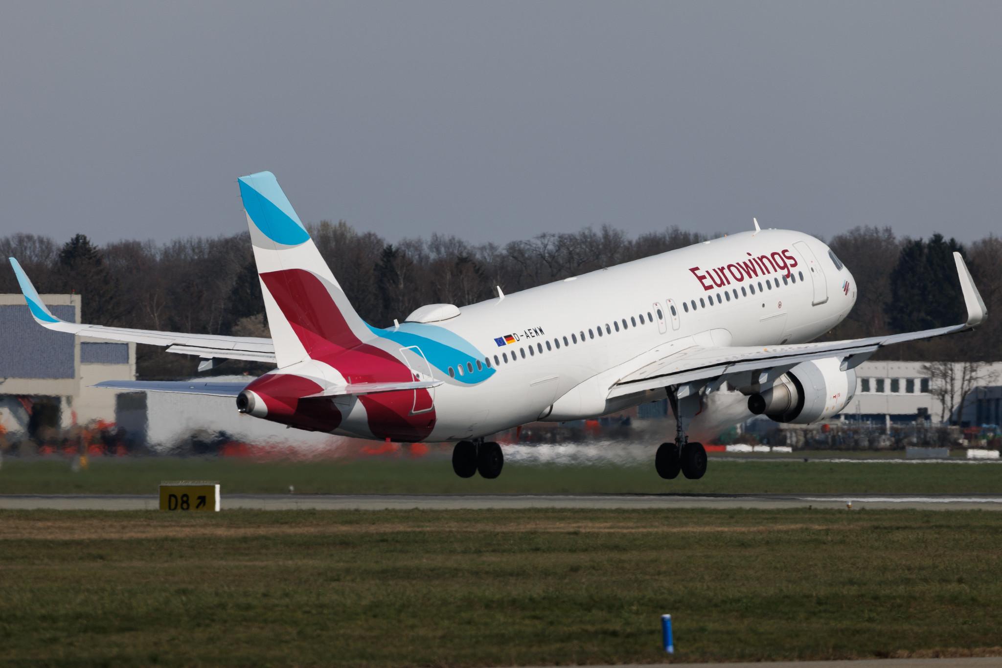 Hamburg Airport: Eurowings (EW / EWG) | Airbus A320-214 A320 | D-AEWW | MSN 7615