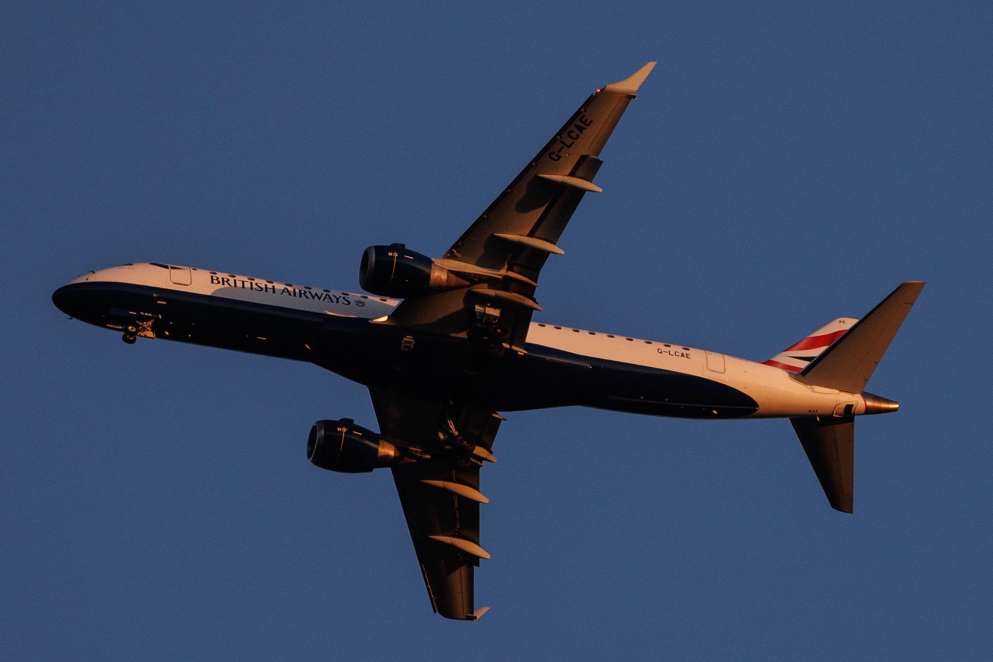 London: British Airways (BA / BAW) | Operator: BA CityFlyer |  Embraer E190LR E190 | G-LCAE | MSN 19000539