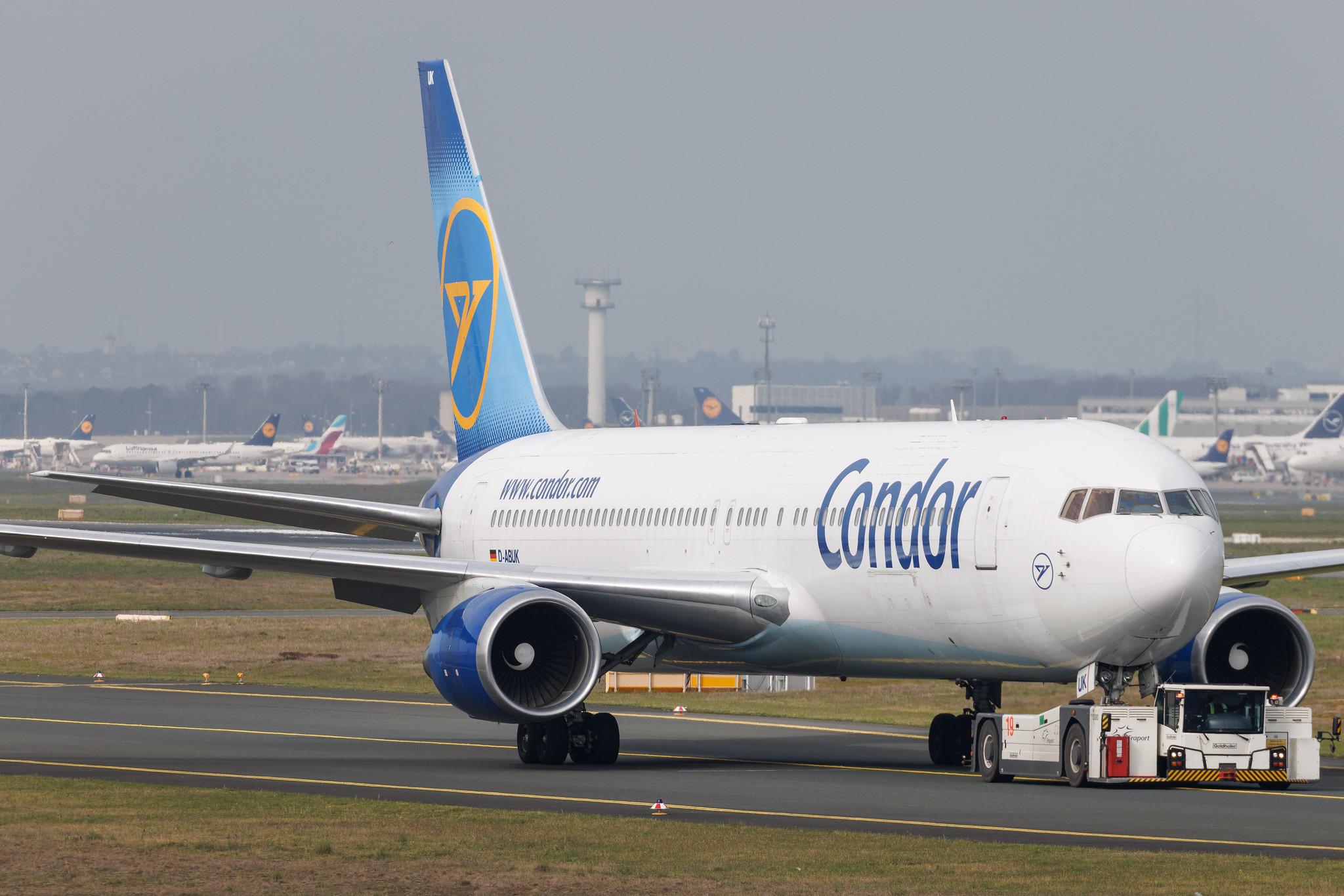 Frankfurt Airport: Condor (DE / CFG) | Boeing 767-343(ER) B763 | D-ABUK | MSN 30009