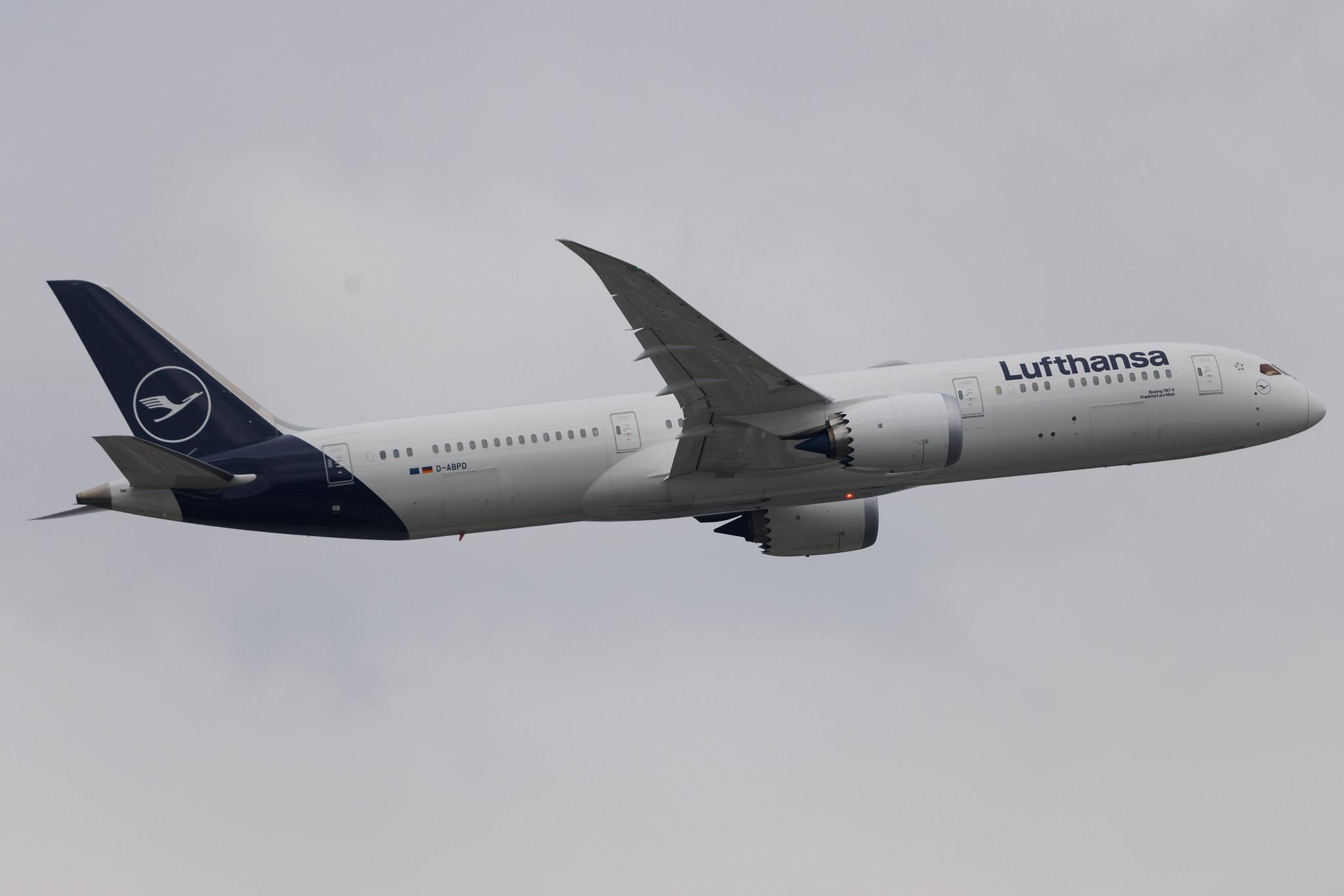 Frankfurt Airport: Lufthansa (LH / DLH) | Boeing 787-9 Dreamliner B789 | D-ABPD | MSN 62729