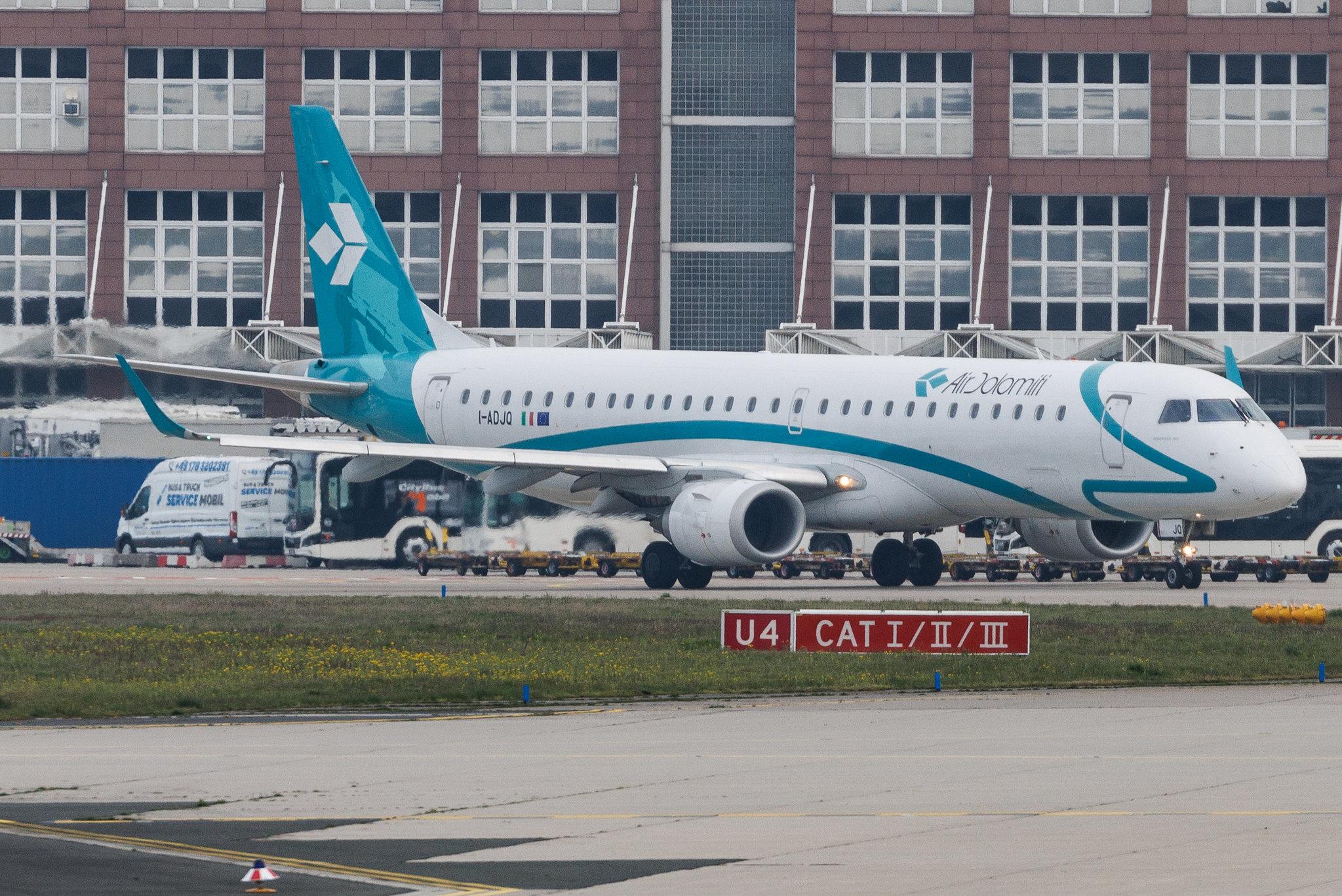 Frankfurt Airport: Air Dolomiti (EN / DLA) | Embraer E195LR E195 | I-ADJQ | MSN 19000587
