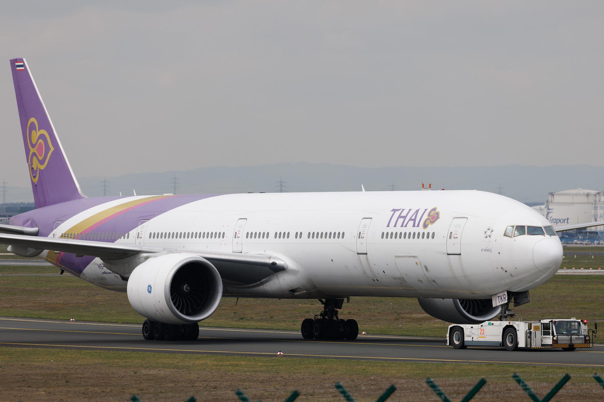 Frankfurt Airport: Thai Airways (TG / THA) | Boeing 777-3AL(ER) B77W | HS-TKR | MSN 41527