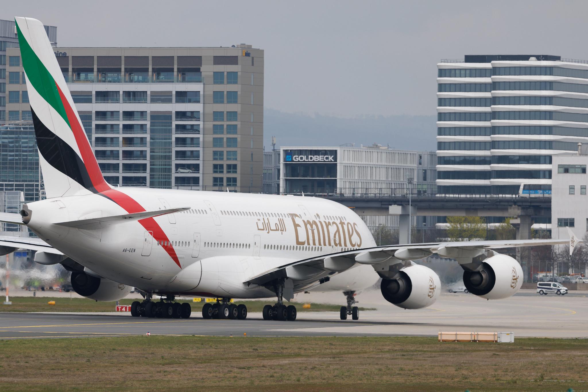 Frankfurt Airport: Emirates (EK / UAE) | Airbus A380-861 A388 | A6-EEN | MSN 135