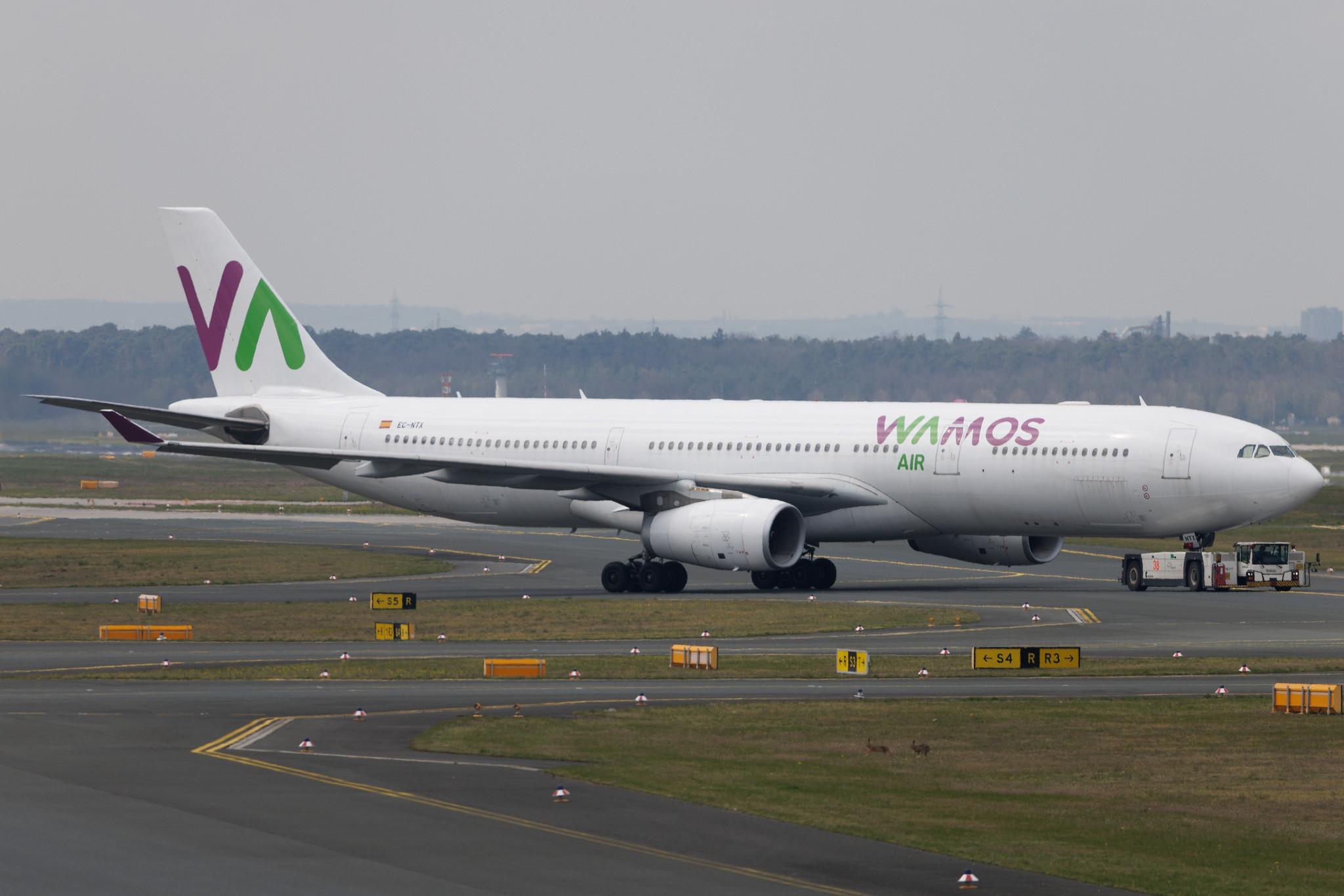 Frankfurt Airport: Wamos Air (EB / PLM) | Airbus A330-343 A333 | EC-NTX | MSN 1597