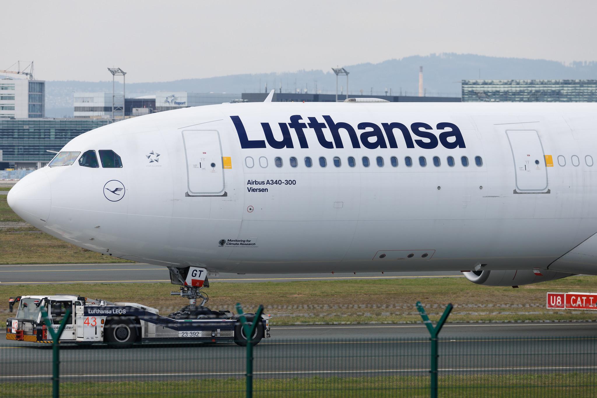 Frankfurt Airport: Lufthansa (LH / DLH) | Airbus A340-313 A343 | D-AIGT | MSN 0304
