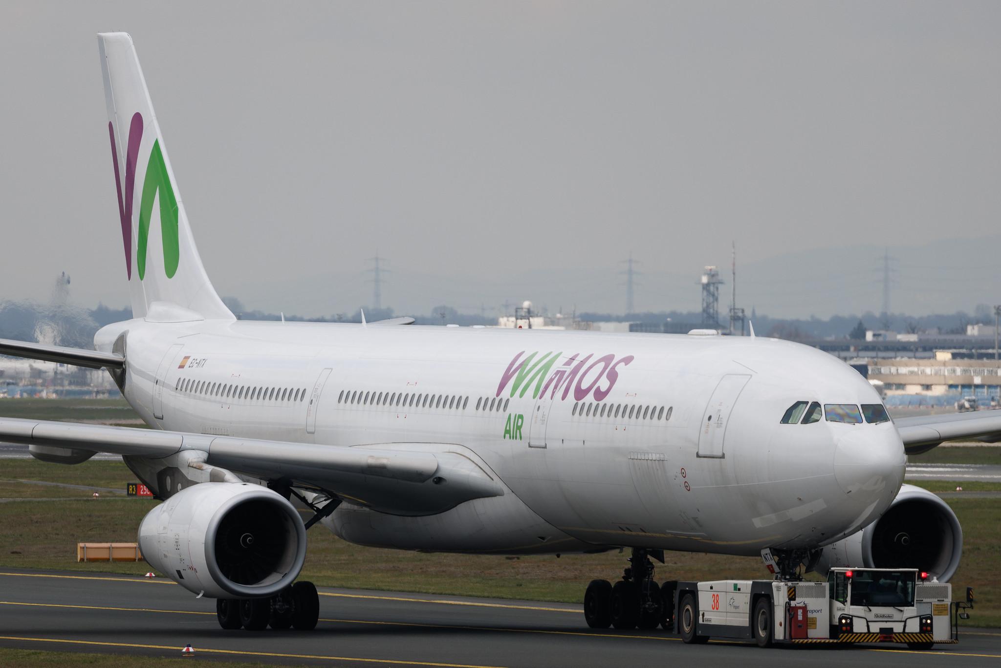 Frankfurt Airport: Wamos Air (EB / PLM) | Airbus A330-343 A333 | EC-NTX | MSN 1597