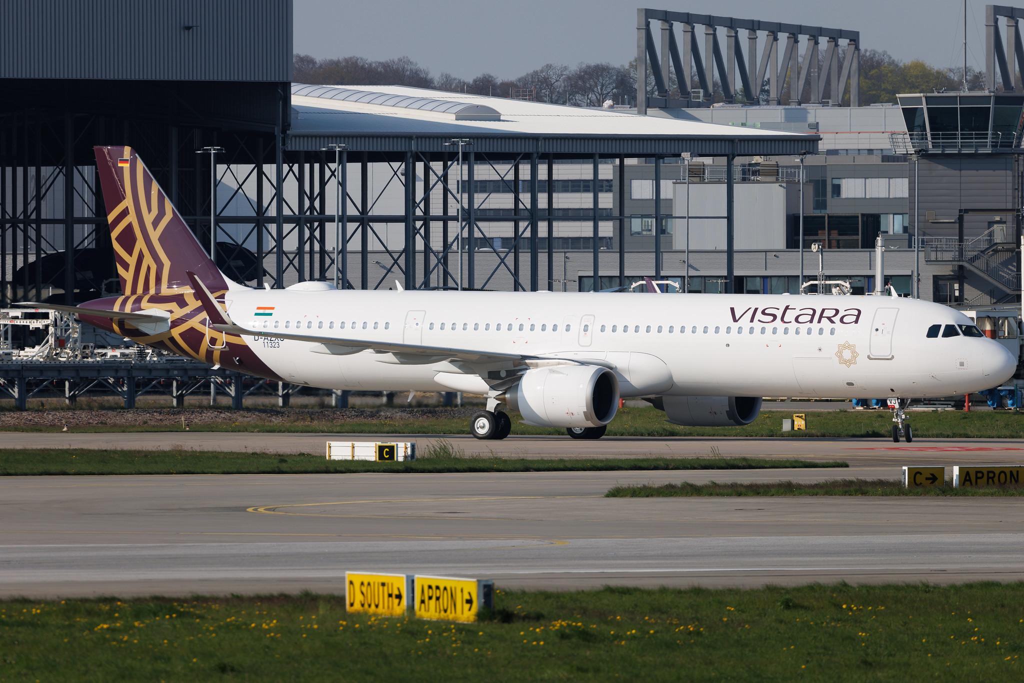 Hamburg Finkenwerder: Vistara (UK / VTI) | Airbus A321-251NX A21N | D-AZXG | VT-TVJ | MSN 11323