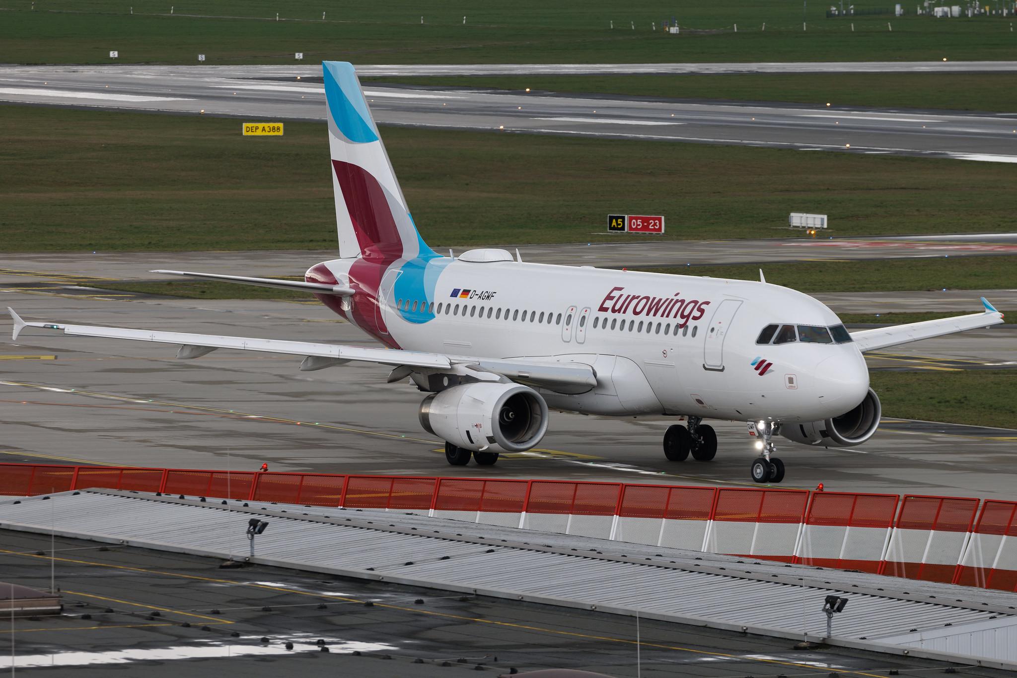 Hamburg Airport: Eurowings (EW / EWG) | Airbus A319-132 A319 | D-AGWF | MSN 3172