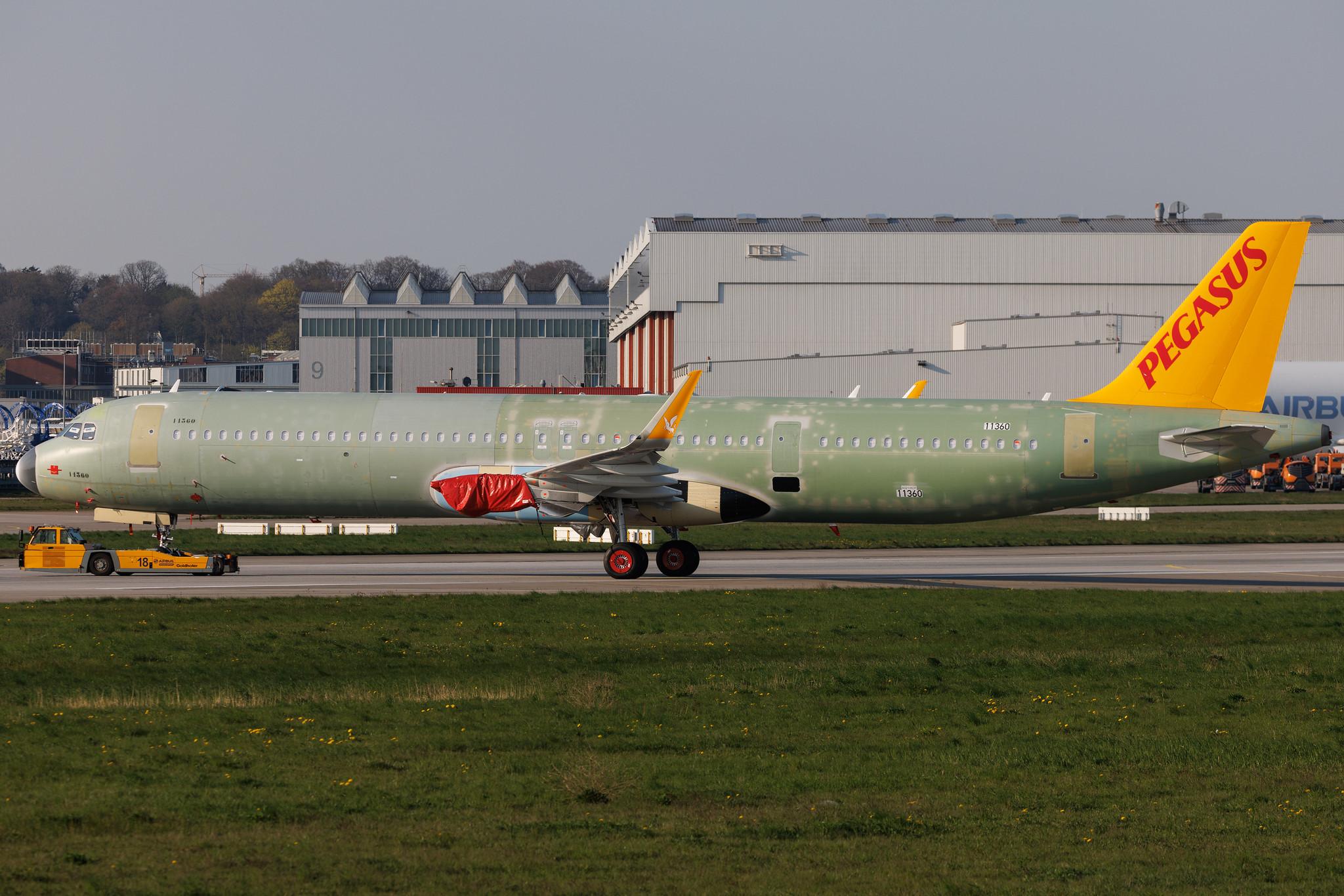 Hamburg Finkenwerder: Pegasus (PC / PGT) | Airbus A321-251NX A21N | D- | TC- | MSN 11360