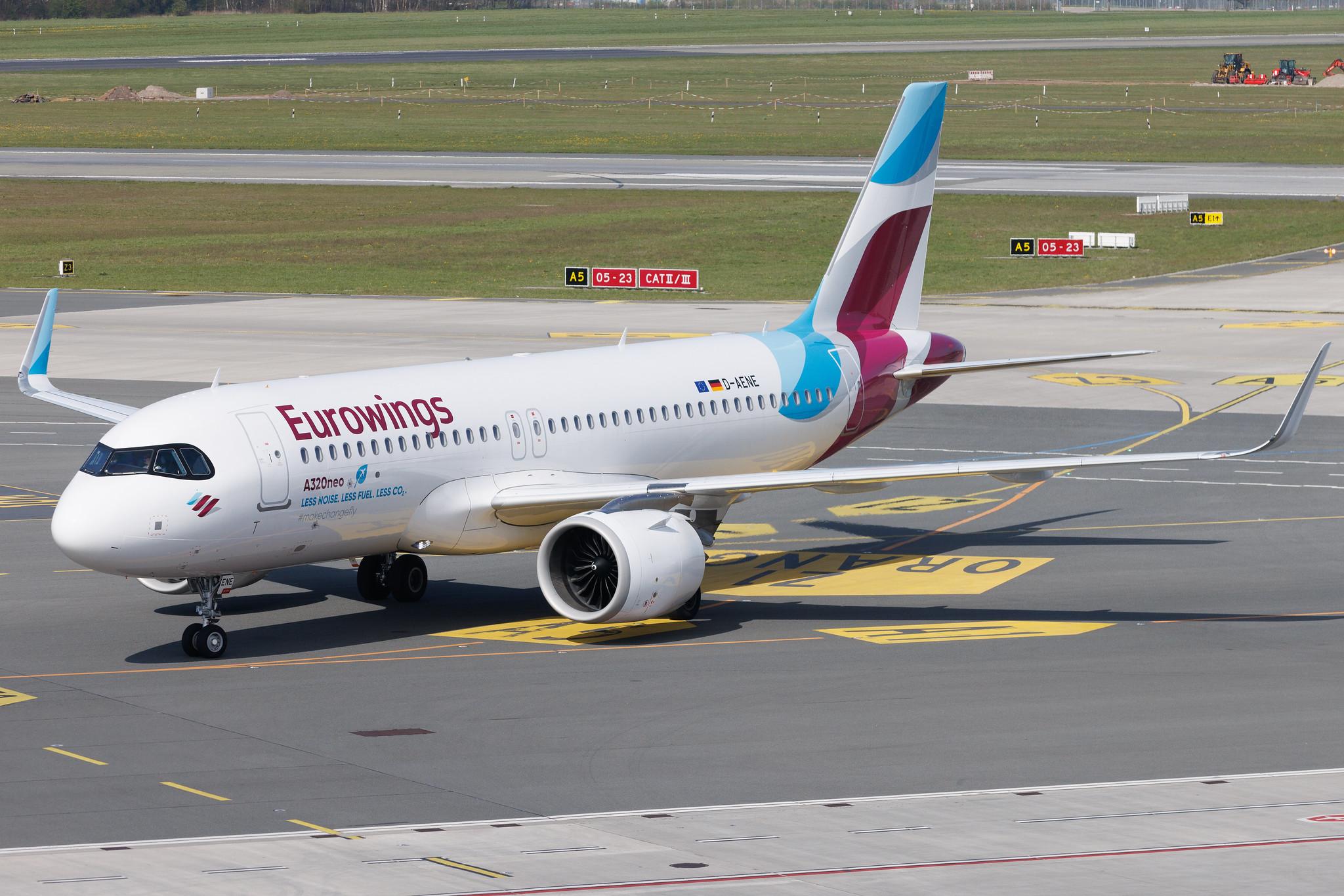 Hamburg Airport: Eurowings (EW / EWG) | Airbus A320-251N A20N | D-AENE | MSN 10932