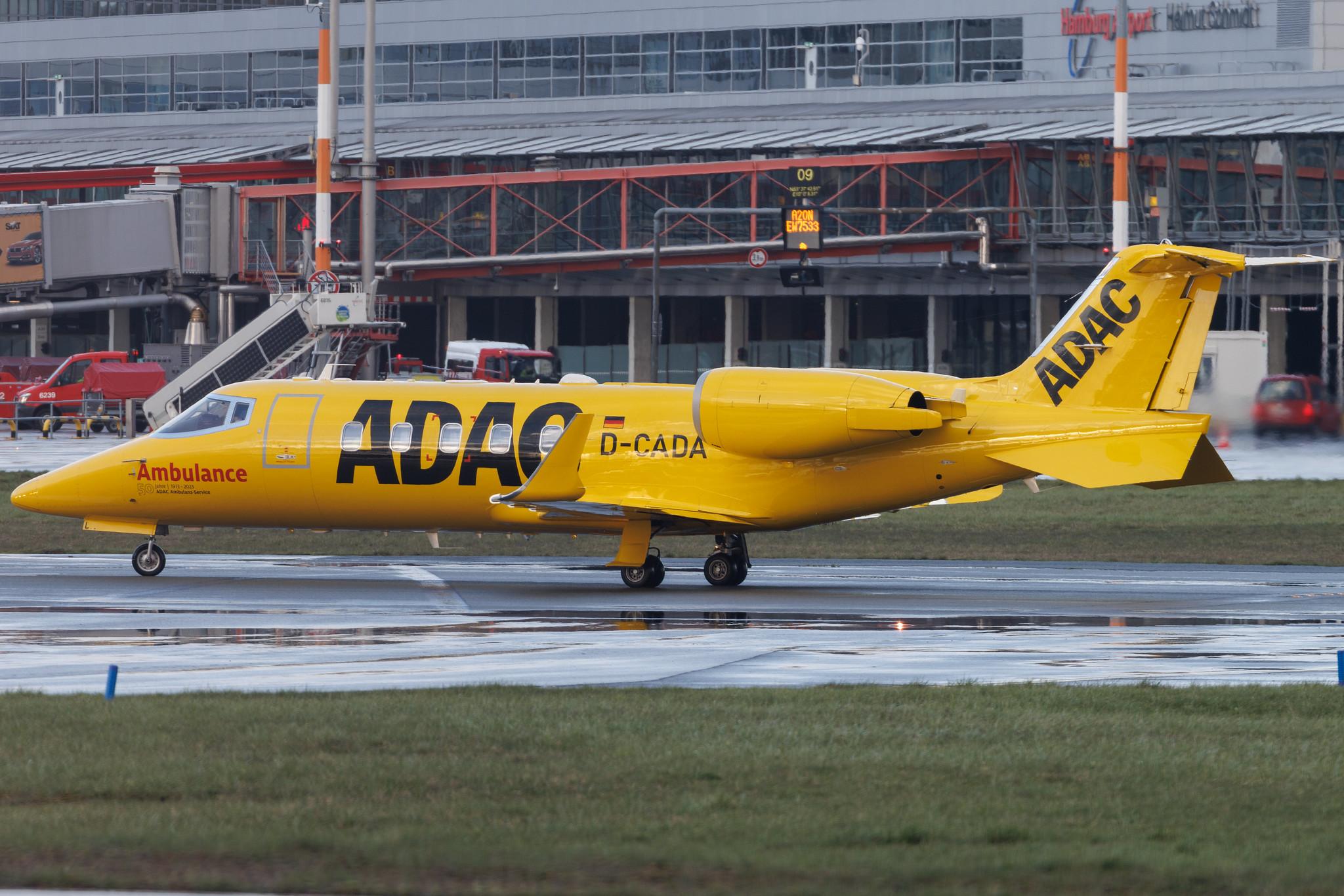 Hamburg Airport: Aero-Dienst (/ ADN) |  Learjet 60XR LJ60 | D-CADA | MSN 60-414