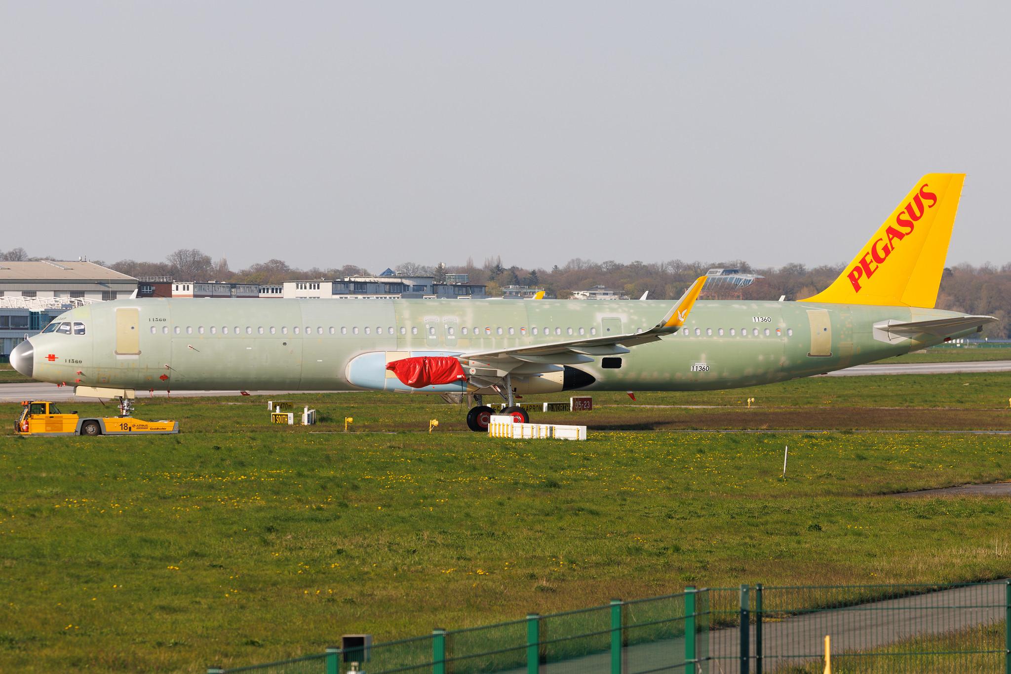 Hamburg Finkenwerder: Pegasus (PC / PGT) | Airbus A321-251NX A21N | D- | TC- | MSN 11360