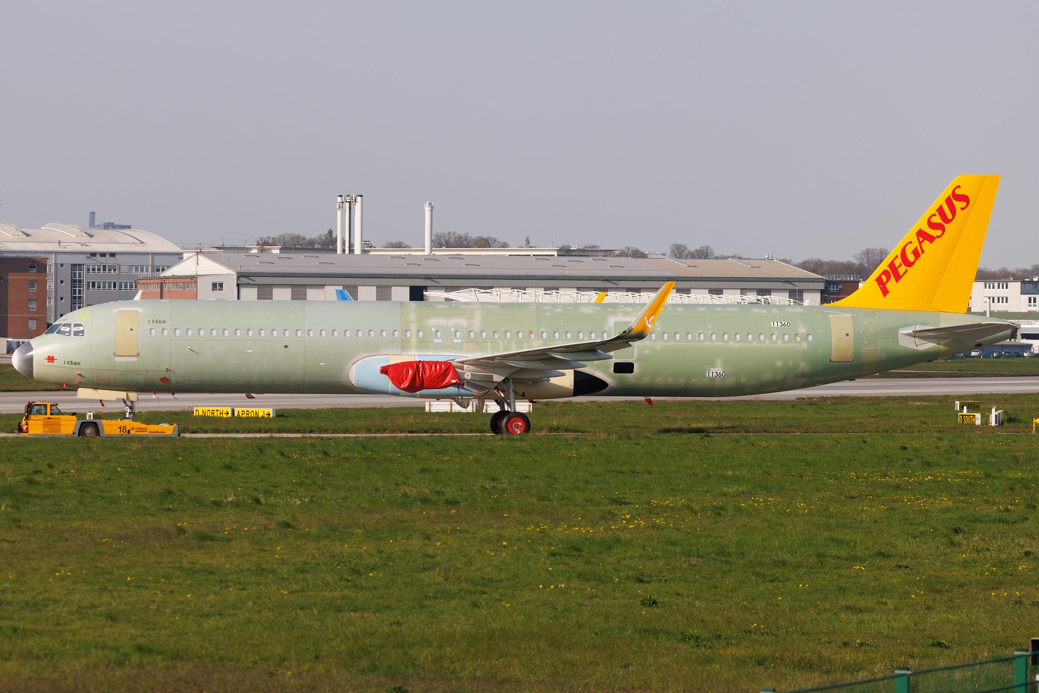 Hamburg Finkenwerder: Pegasus (PC / PGT) | Airbus A321-251NX A21N | D- | TC- | MSN 11360