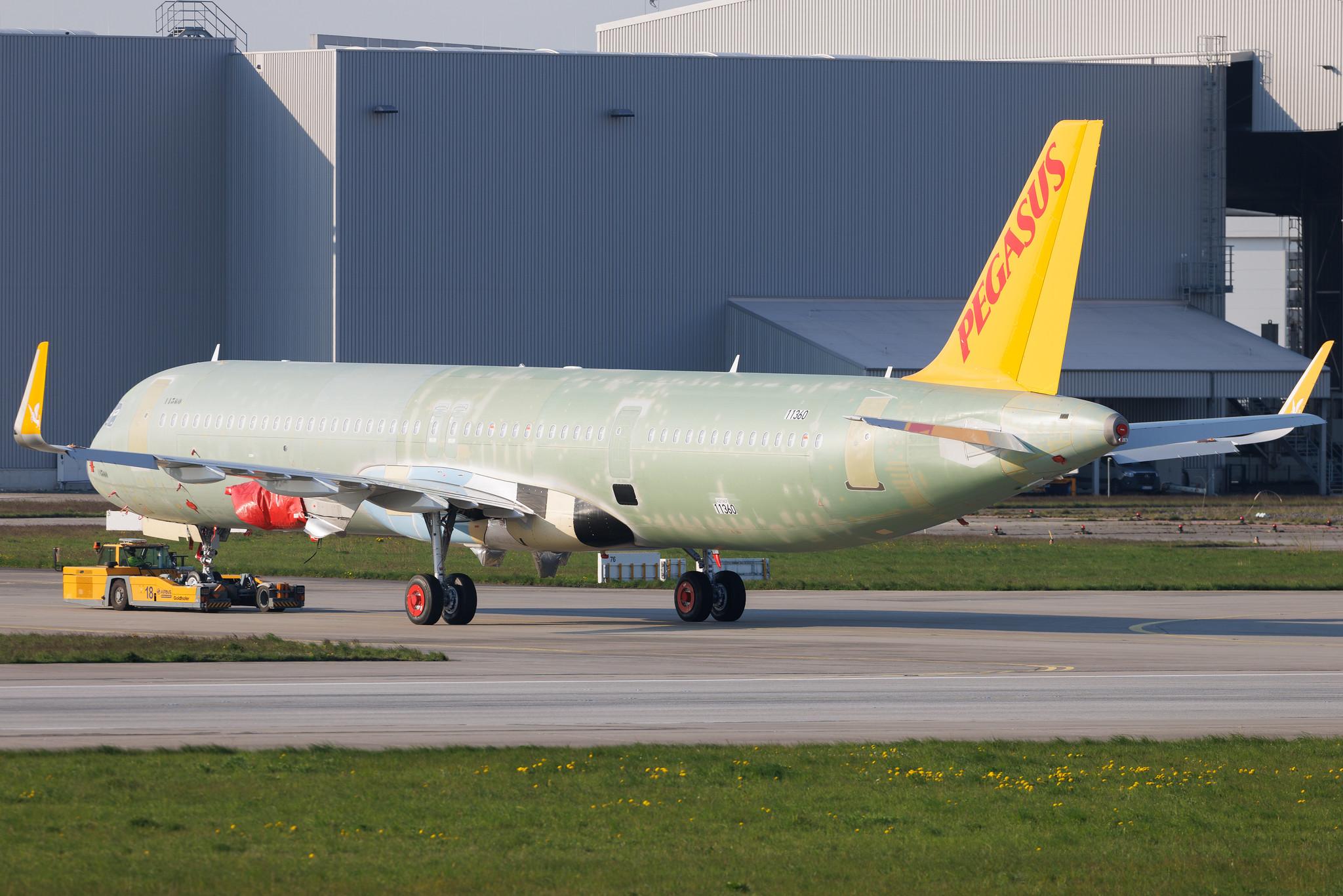 Hamburg Finkenwerder: Pegasus (PC / PGT) | Airbus A321-251NX A21N | D- | TC- | MSN 11360