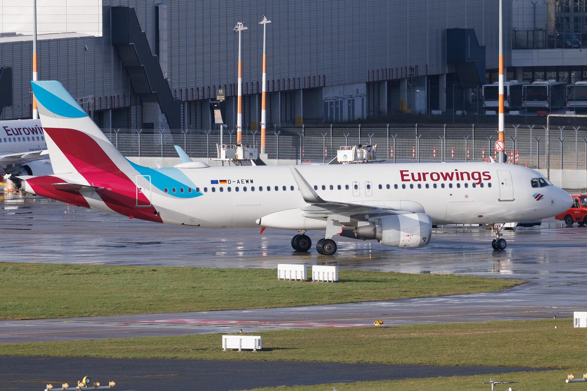Hamburg Airport: Eurowings (EW / EWG) | Airbus A320-214 A320 | D-AEWW | MSN 7615