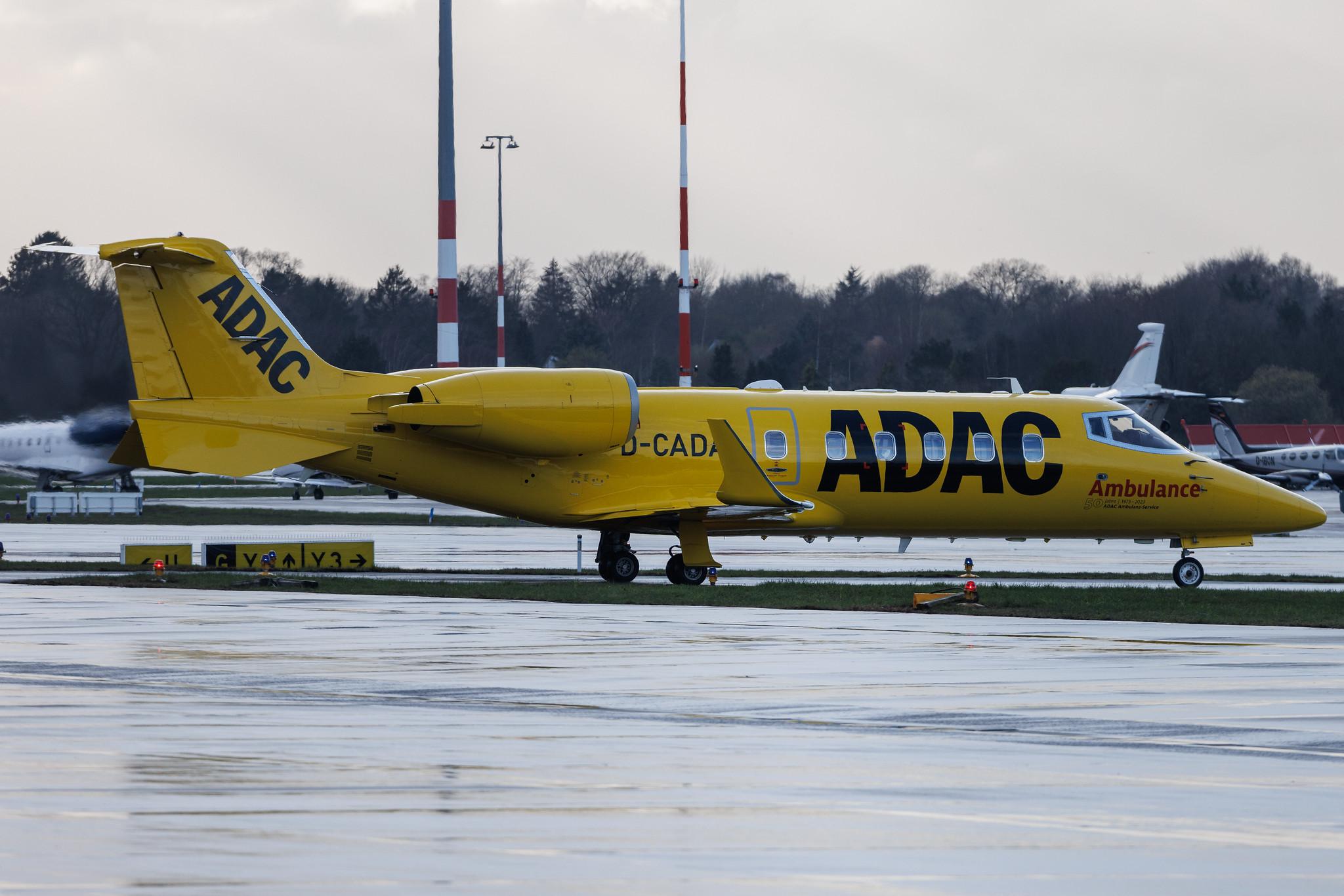 Hamburg Airport: Aero-Dienst (/ ADN) |  Learjet 60XR LJ60 | D-CADA | MSN 60-414