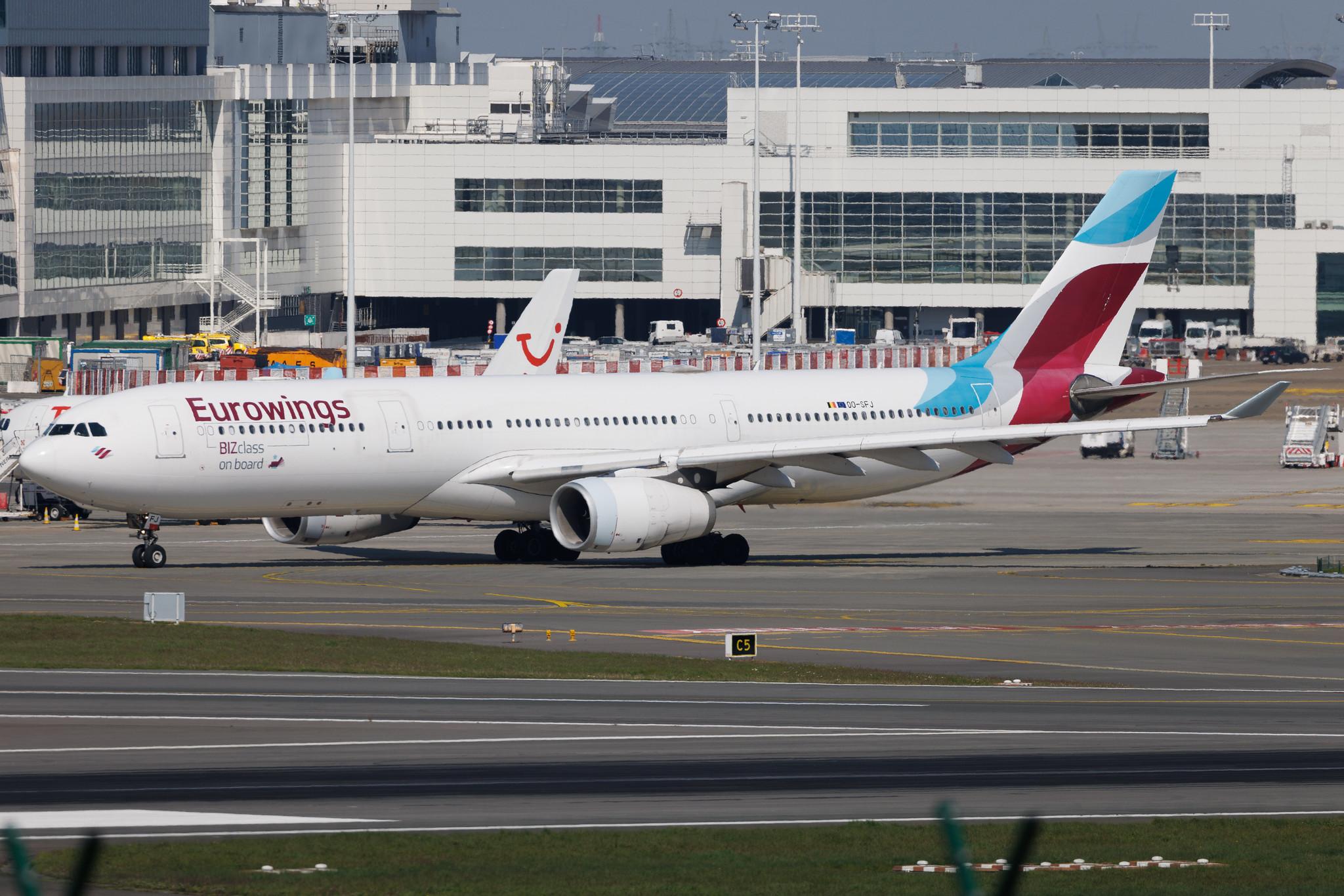 Brussels Airport: Eurowings (EW / EWG) | Operator: Brussels Airlines | Airbus A340-313 A333 | OO-SFJ | MSN 0701