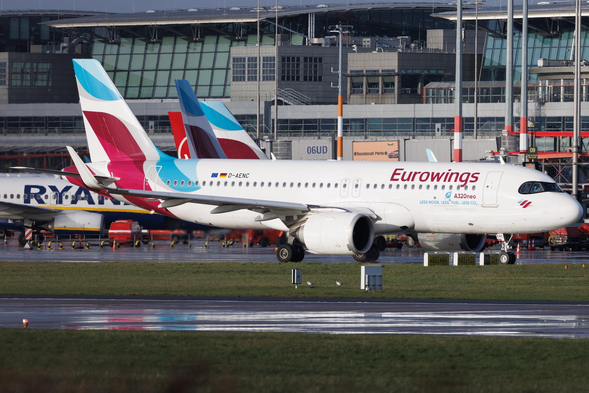 Hamburg Airport: Eurowings (EW / EWG) | Airbus A320-251N A20N | D-AENC | MSN 10826