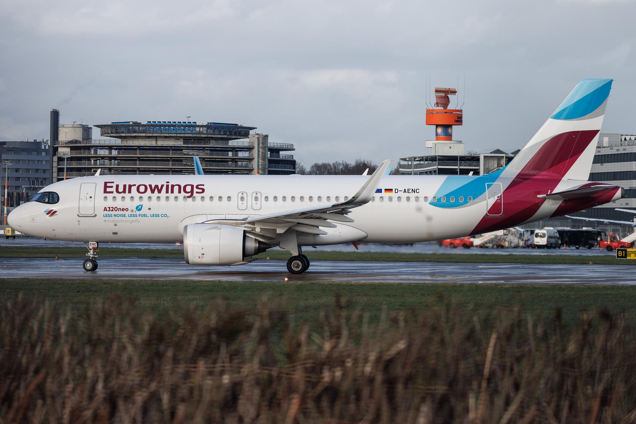 Hamburg Airport: Eurowings (EW / EWG) | Airbus A320-251N A20N | D-AENC | MSN 10826