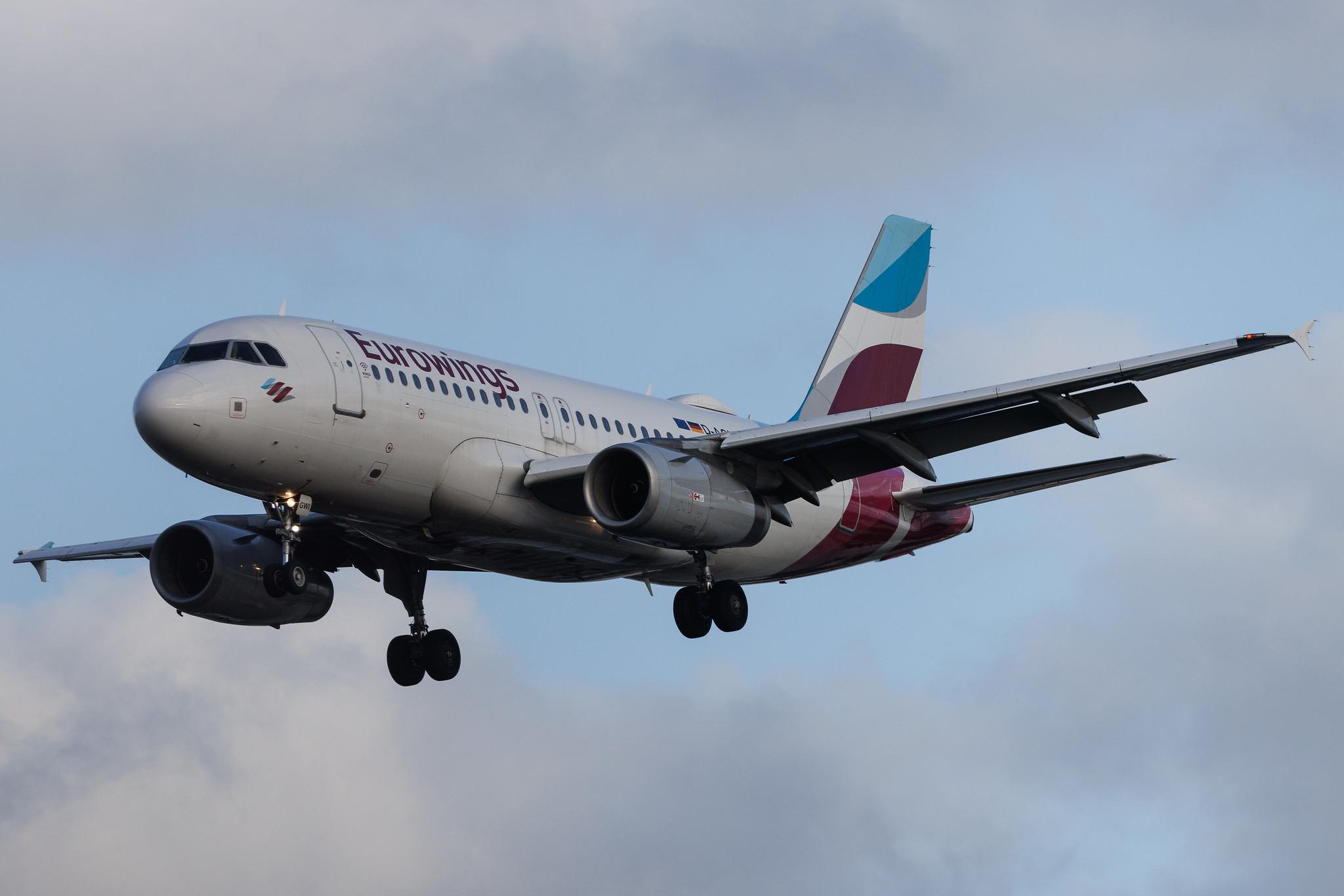 Hamburg Airport: Eurowings (EW / EWG) | Airbus A319-132 A319 | D-AGWI | MSN 3358