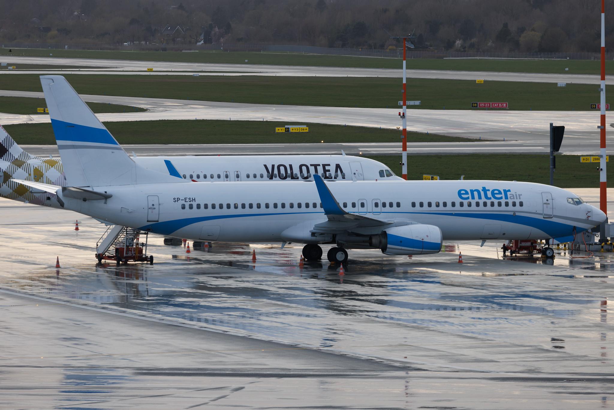 Hamburg Airport: Enter Air (E4 / ENT) | Boeing 737-81M B738 | SP-ESH | MSN 35287