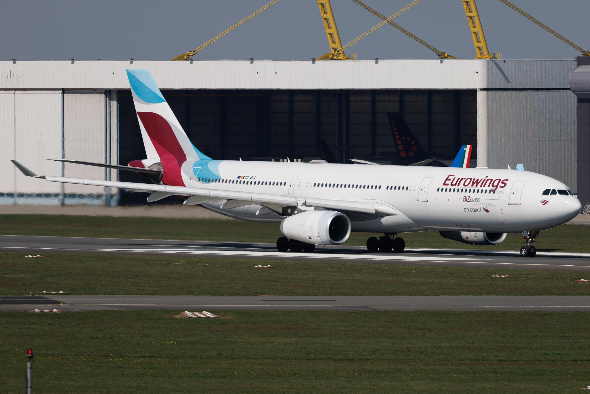 Brussels Airport: Eurowings (EW / EWG) | Operator: Brussels Airlines | Airbus A340-313 A333 | OO-SFJ | MSN 0701