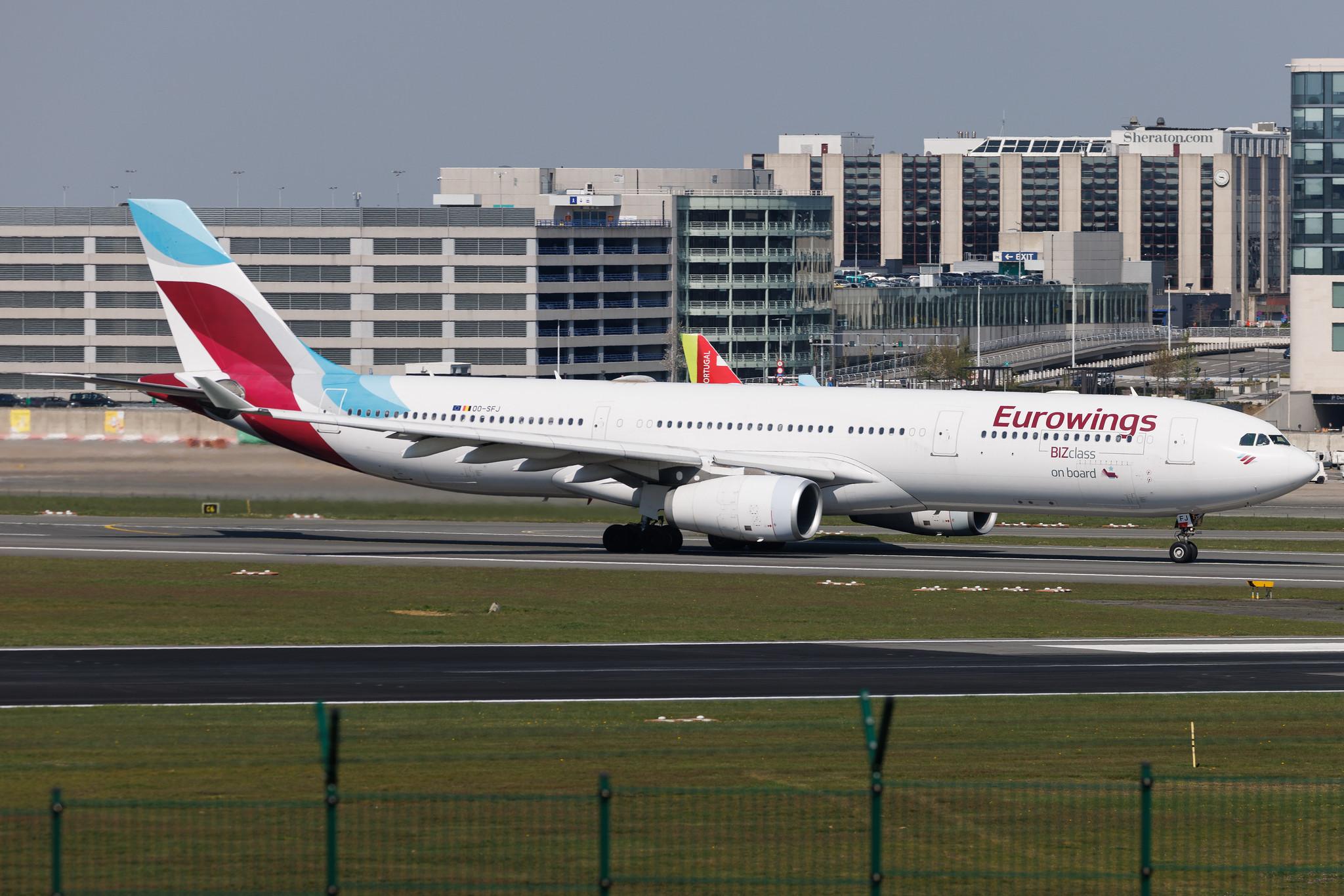 Brussels Airport: Eurowings (EW / EWG) | Operator: Brussels Airlines | Airbus A340-313 A333 | OO-SFJ | MSN 0701
