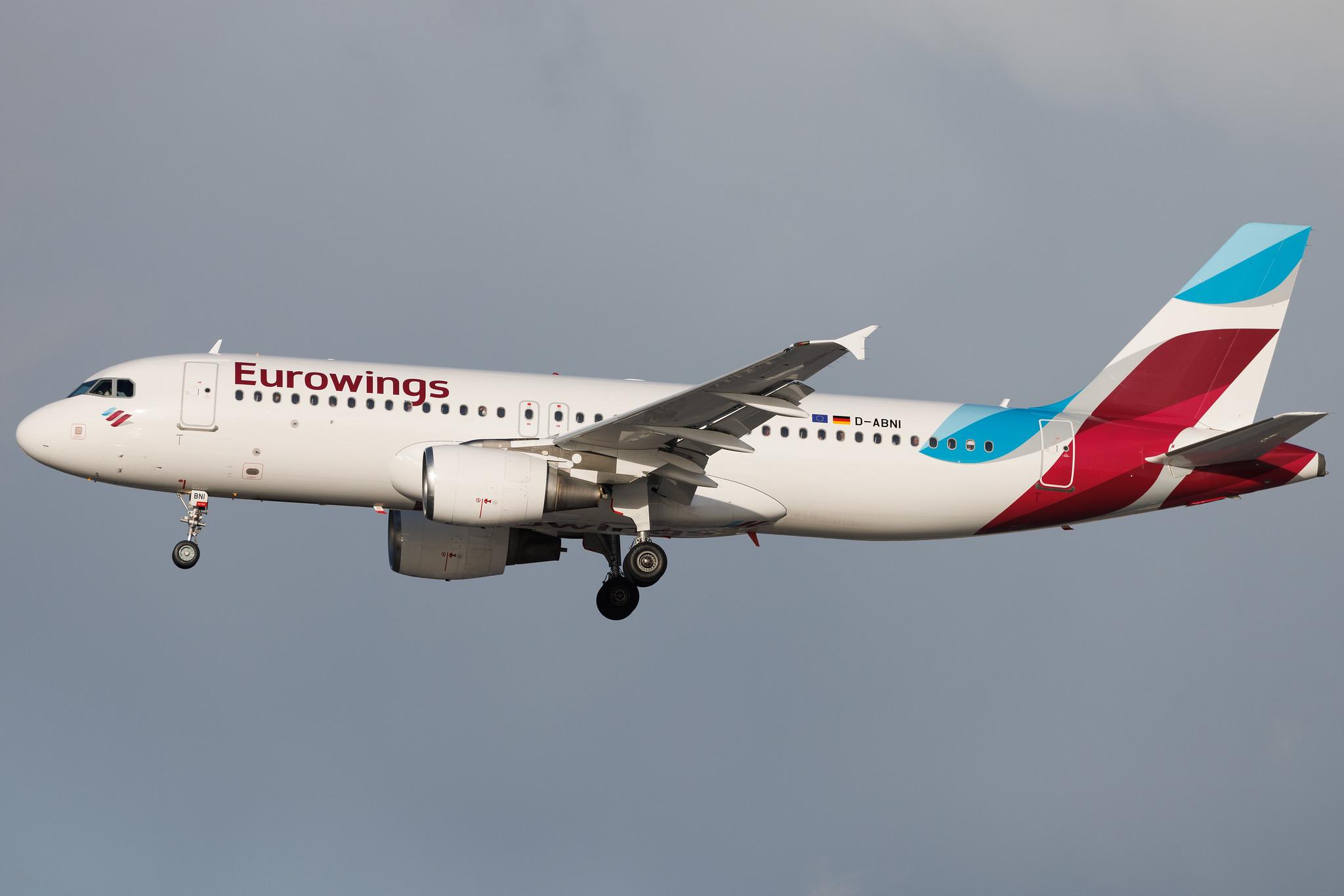 Hamburg Airport: Eurowings (EW / EWG) | Airbus A320-214 A320 | D-ABNI | MSN 1717