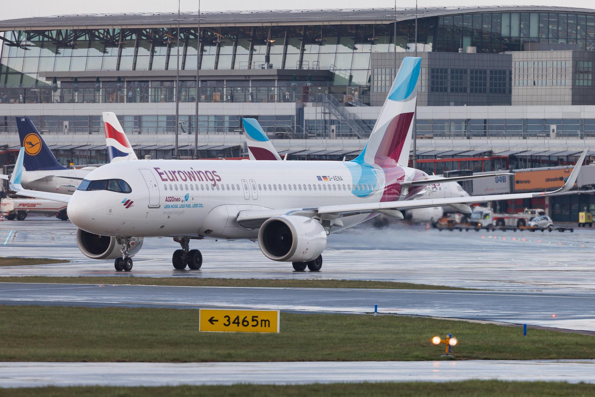 Hamburg Airport: Eurowings (EW / EWG) | Airbus A320-251N A20N | D-AENA | MSN 10758