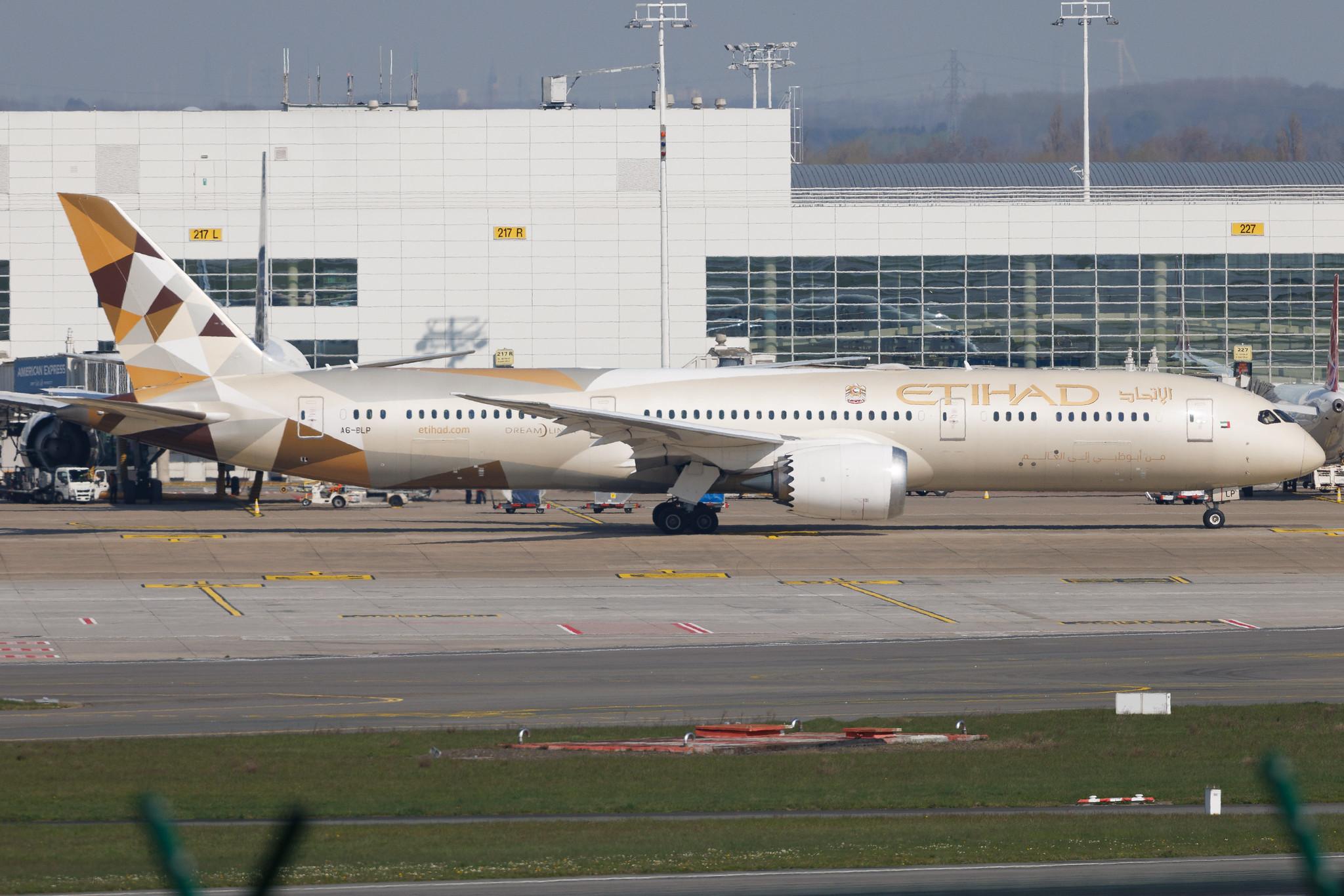 Brussels Airport: Etihad Airways (EY / ETD) | Boeing 787-9 Dreamliner B789 | A6-BLP | MSN 39662