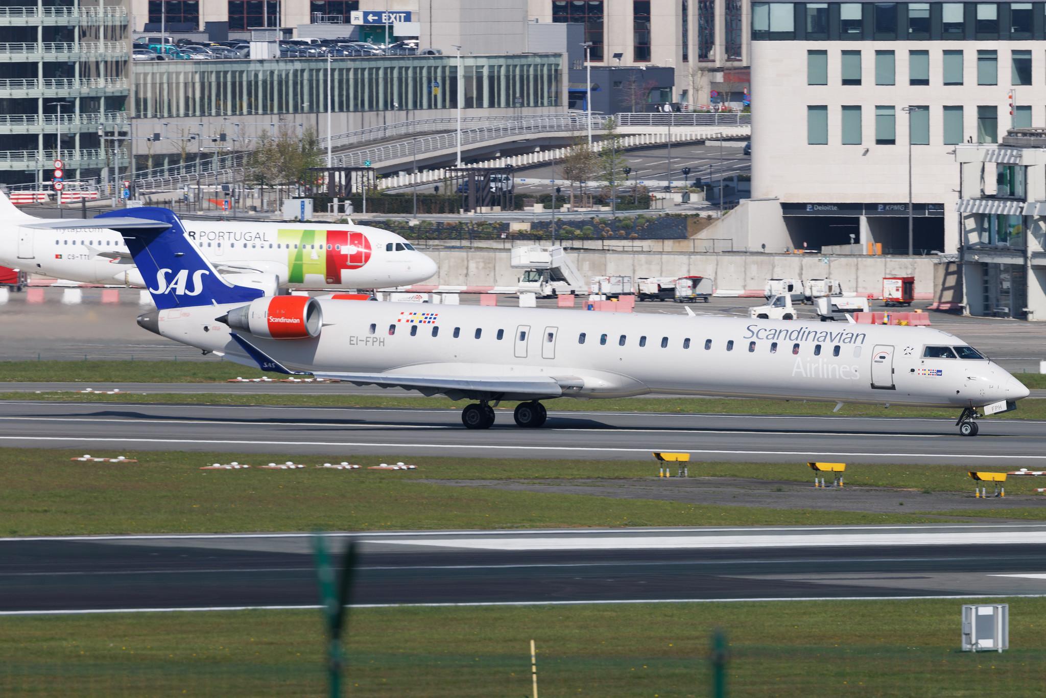 Brussels Airport: SAS (SK / SAS) | Operator: Cityjet | Mitsubishi CRJ-900LR CRJ9 | EI-FPH | MSN 15409