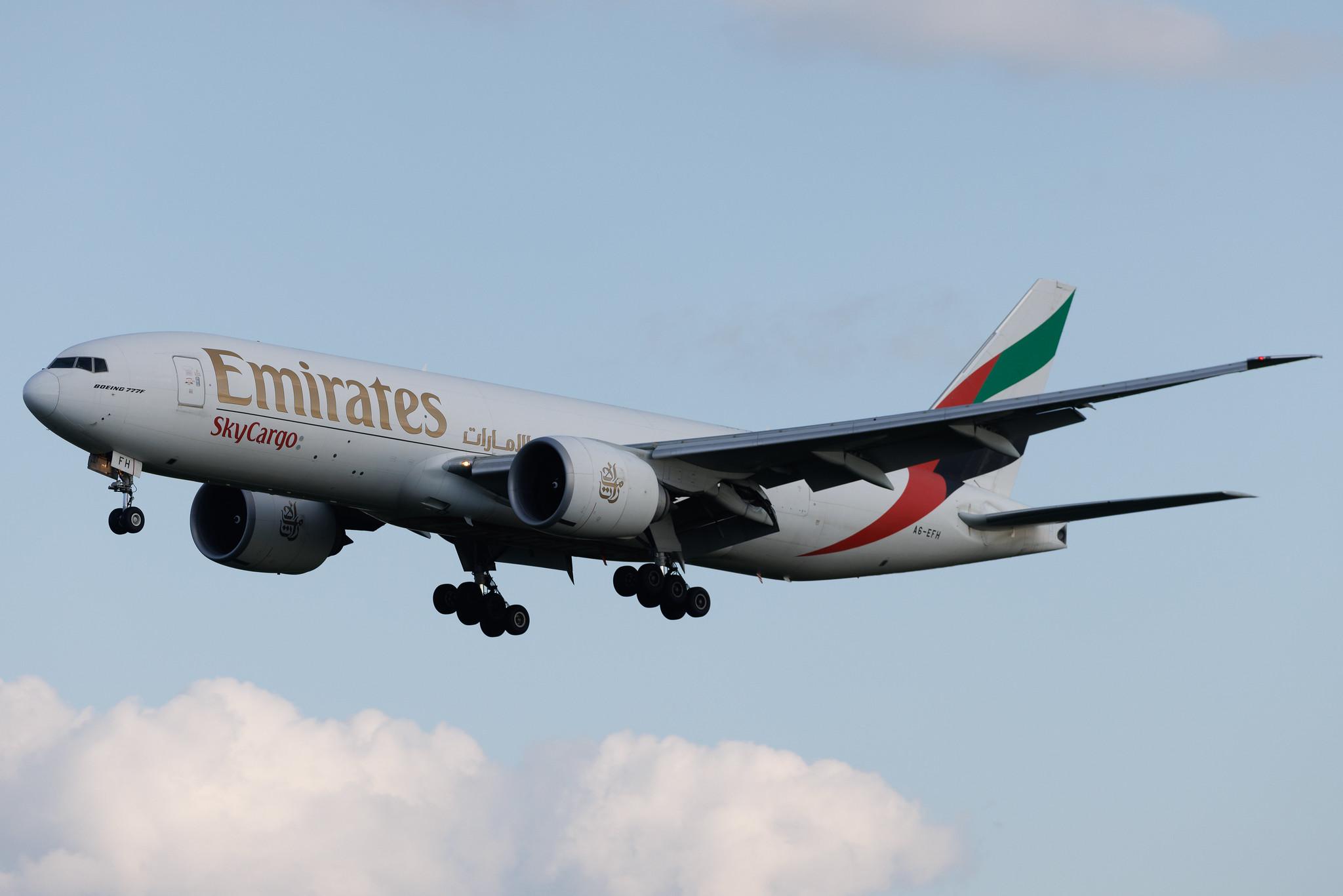 Brussels Airport: Emirates SkyCargo (EK / UAE) | Operator: Emirates | Boeing 777-F1H B77L | A6-EFH | MSN 35608