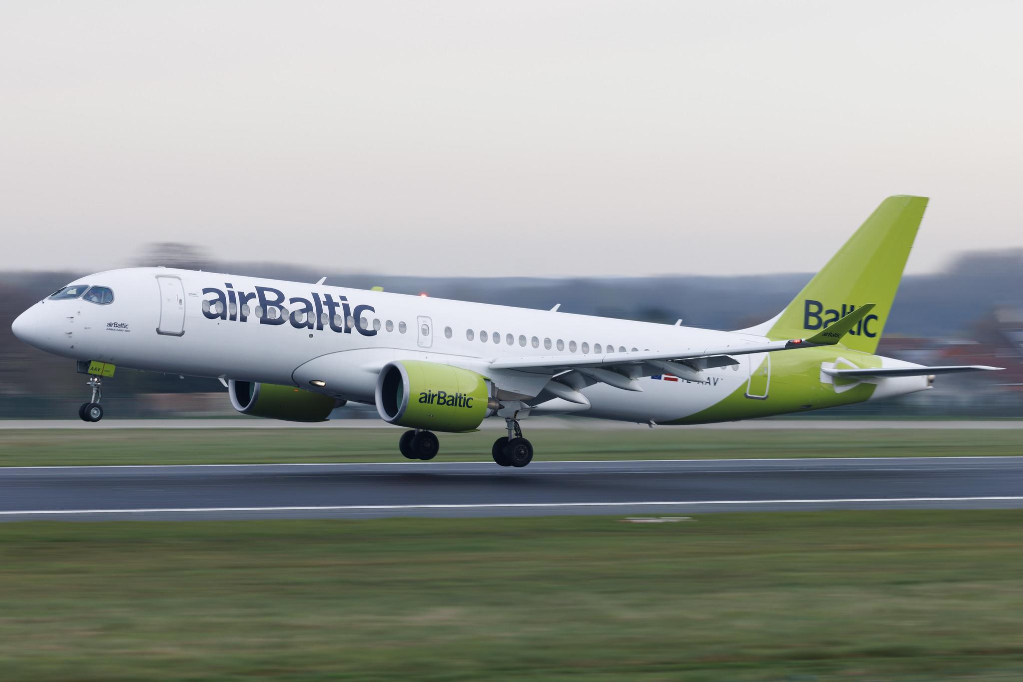 Brussels Airport: Air Baltic (BT / BTI) | Airbus A220-300 BCS3 | YL-AAV | MSN 55071