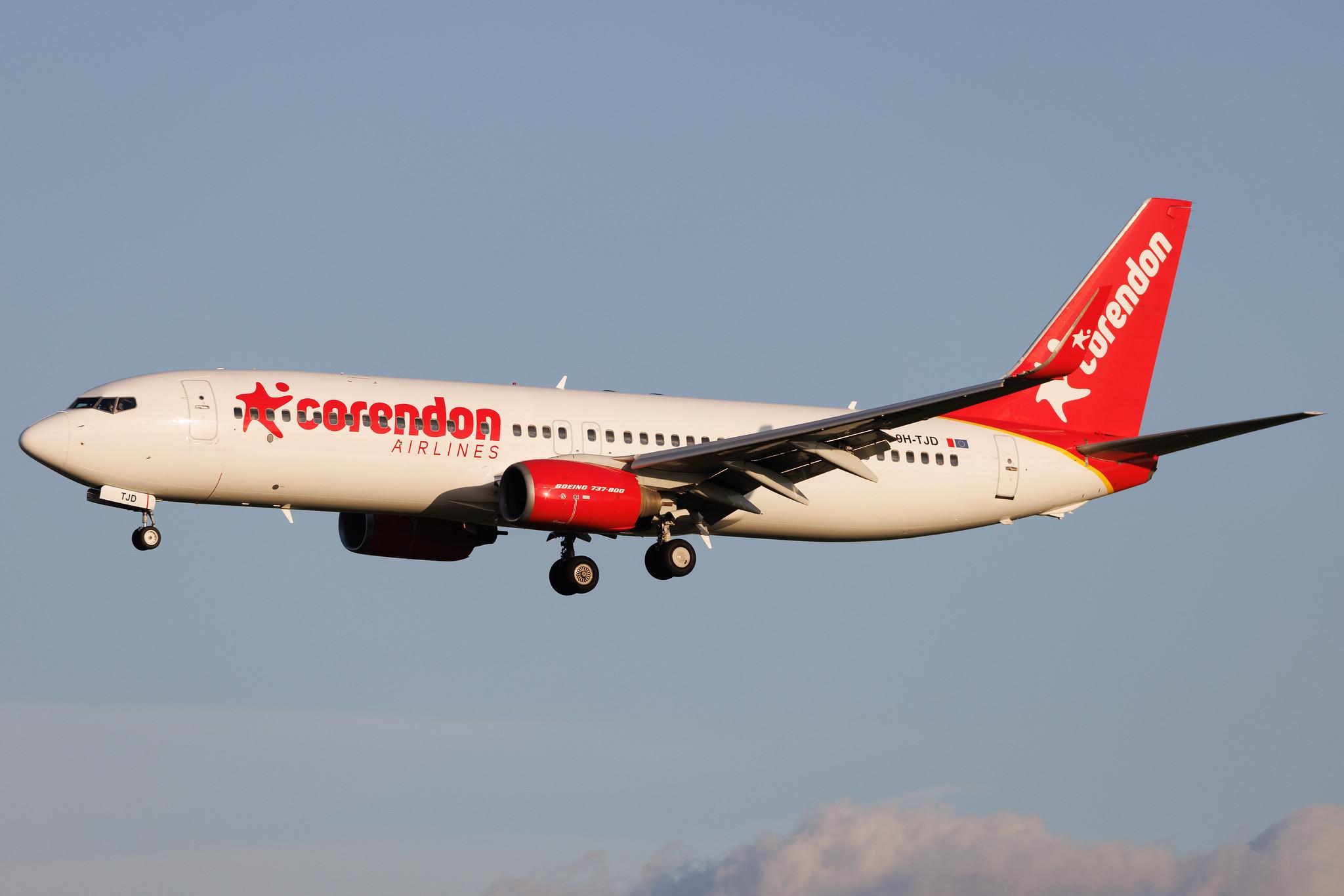 Brussels Airport: Corendon Airlines (XC / CAI) | Operator: Corendon Airlines Europe | Boeing 737-84P B738 | 9H-TJD | MSN 35077