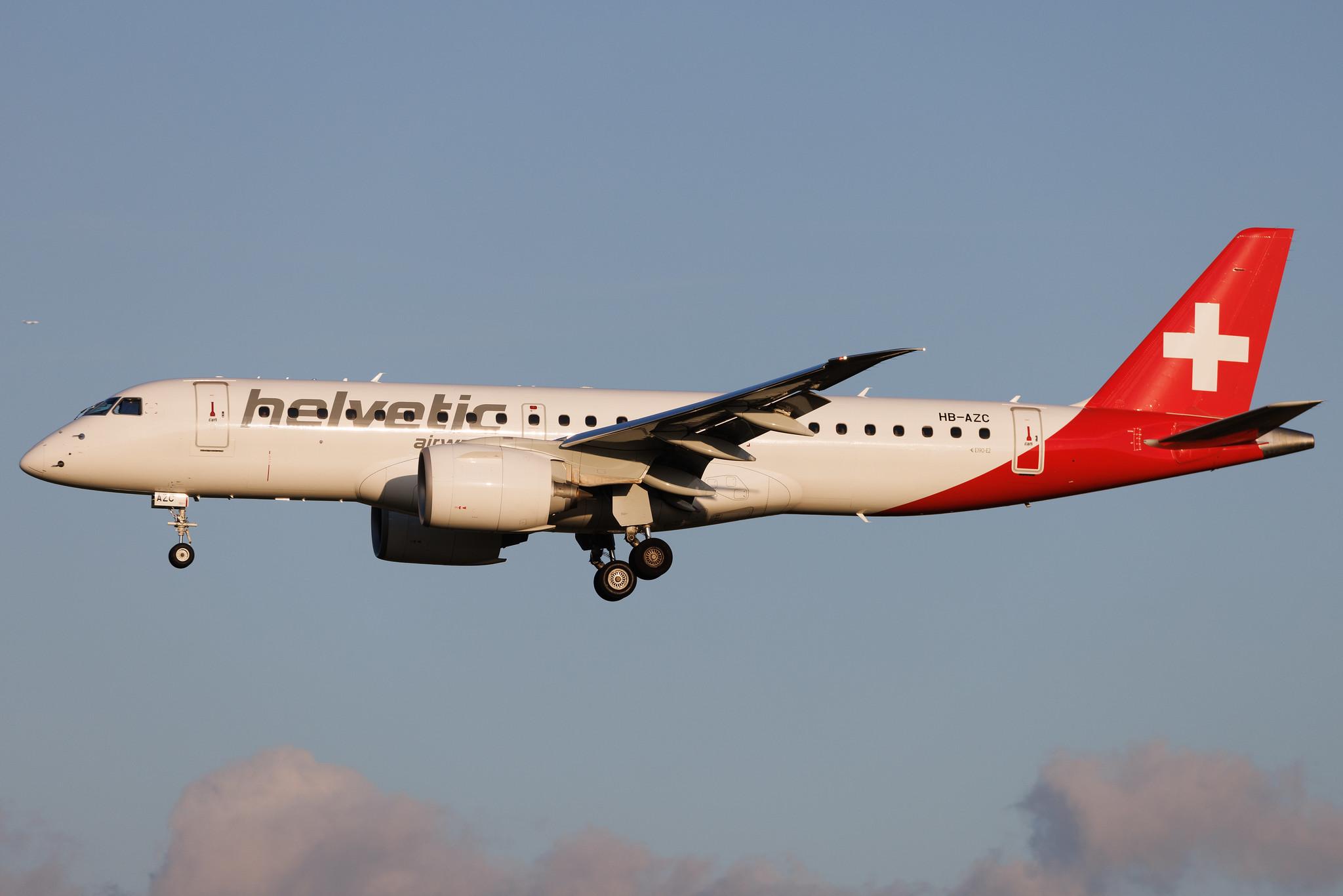 Brussels Airport: Helvetic Airways (2L / OAW) | Embraer E190-E2 E290 | HB-AZC | MSN 19020030