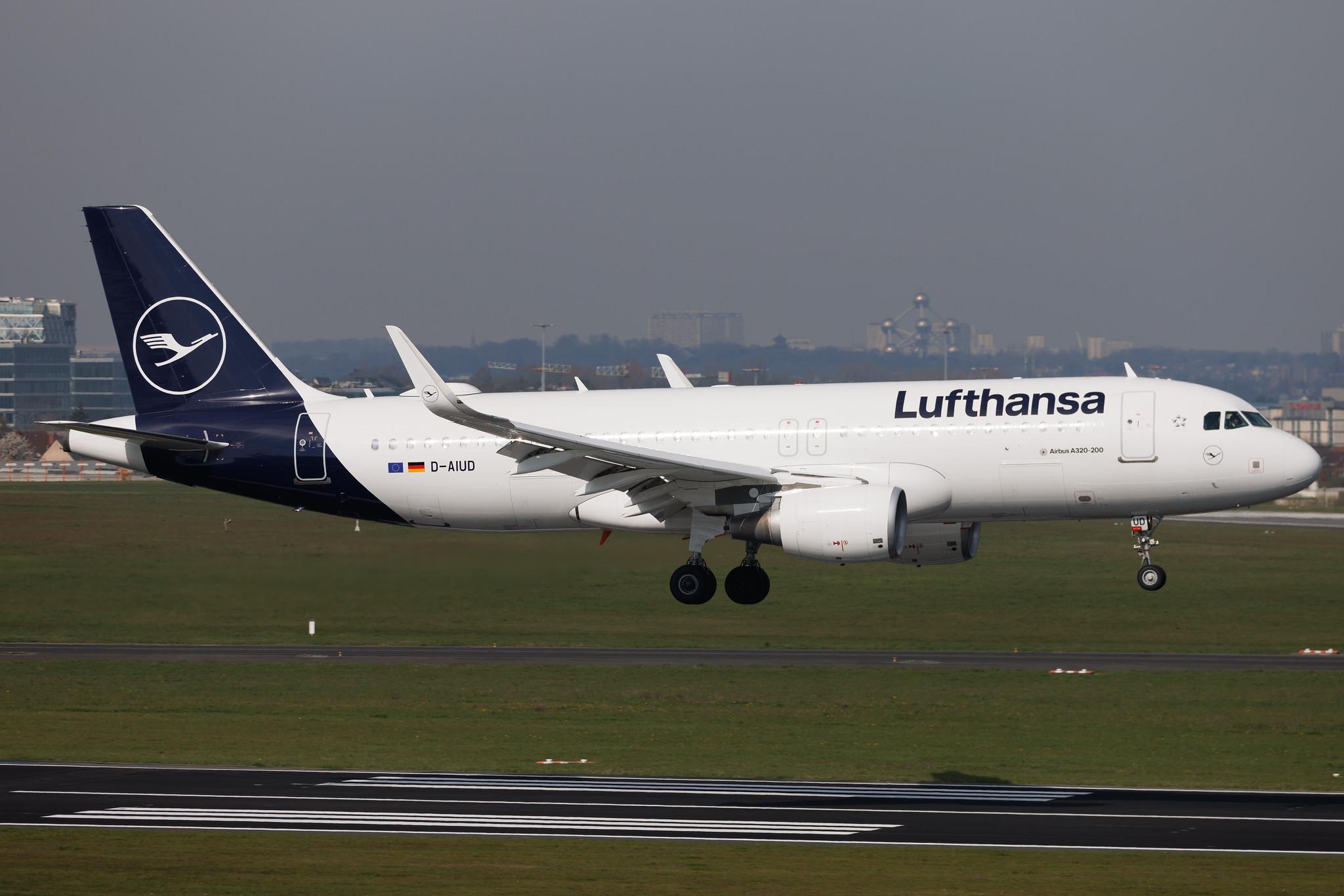 Brussels Airport: Lufthansa (LH / DLH) | Airbus A320-214 A320 | D-AIUD | MSN 6033